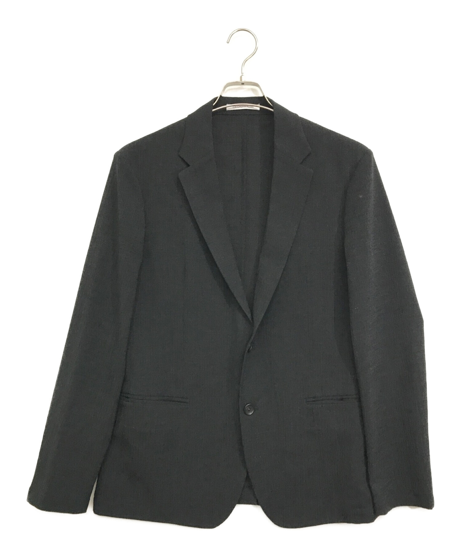 ck Calvin Klein (シーケーカルバンクライン) テーラードジャケット ブラック サイズ:38