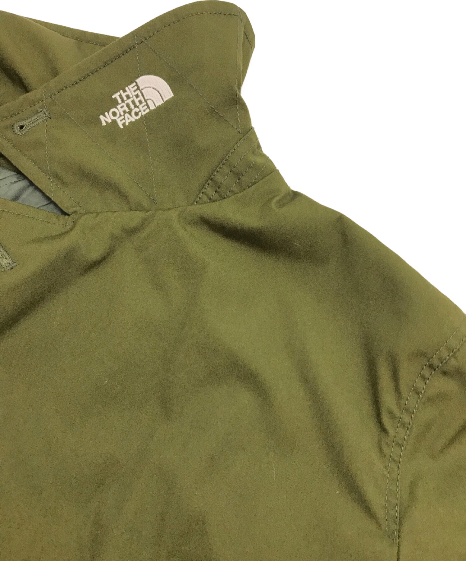 THE NORTHFACE PURPLELABEL (ザ・ノースフェイス パープルレーベル) PRIMALOFT 中綿入りステンカラーコート オリーブ  サイズ:Ｍ