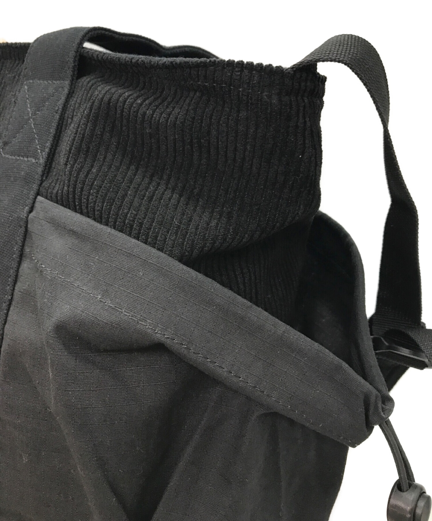 CarHartt (カーハート) コーデュロイ切替トートバッグ / MEDLEY TOTE BAG / メドレートートバッグ / 2WAY ブラック  サイズ:下記参照