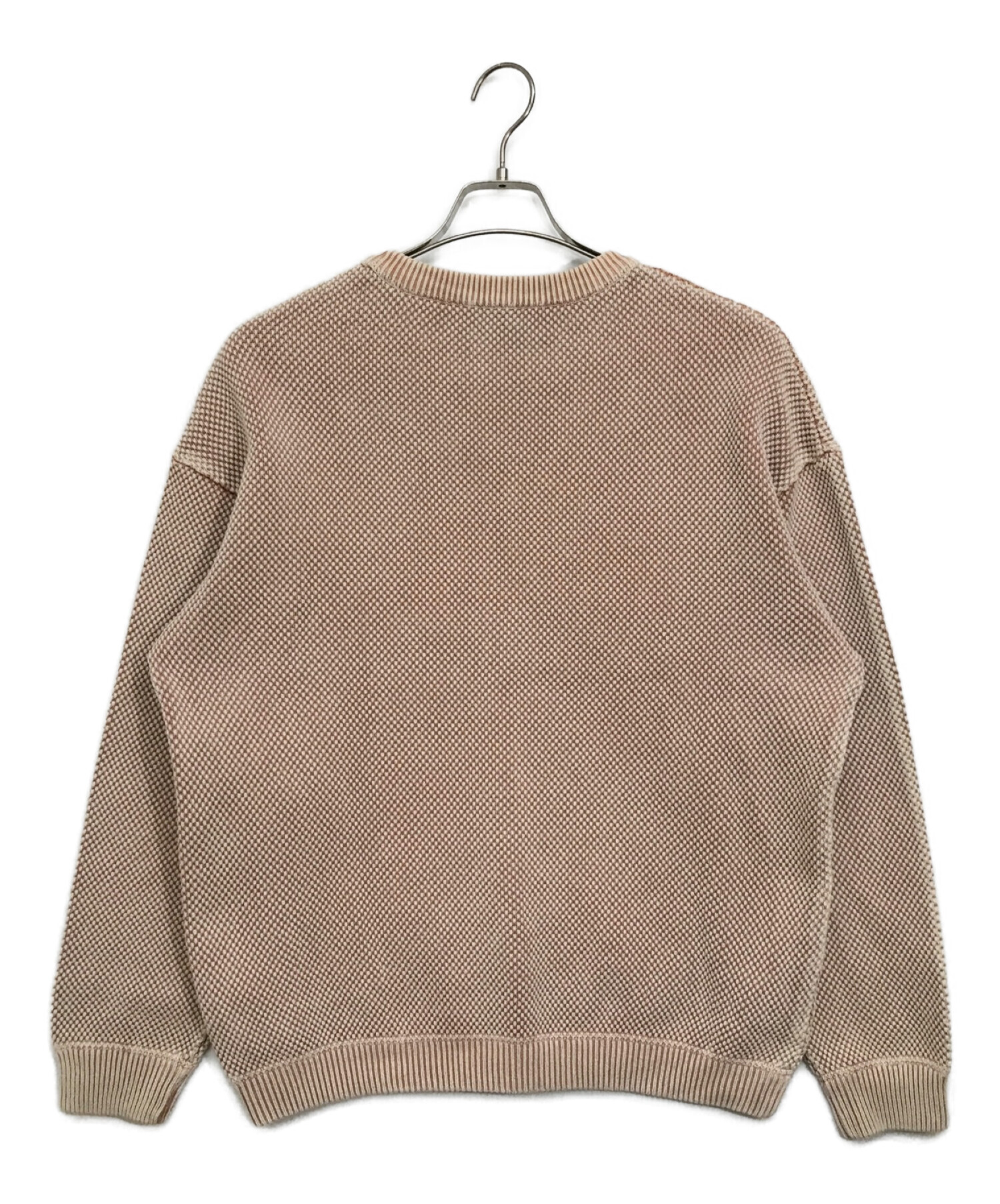 crepuscule (クレプスキュール) ストーンウォッシュモスステッチスウェット / stone wash moss stitch ベージュ  サイズ:2