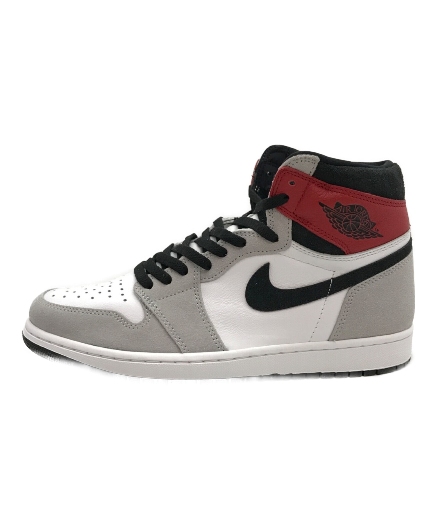 NIKE (ナイキ) AIR JORDAN 1 HIGH OG グレー×レッド サイズ:28.5cm（US10.5）