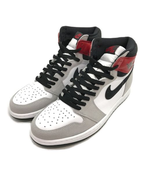 中古・古着通販】NIKE (ナイキ) AIR JORDAN 1 HIGH OG グレー×レッド