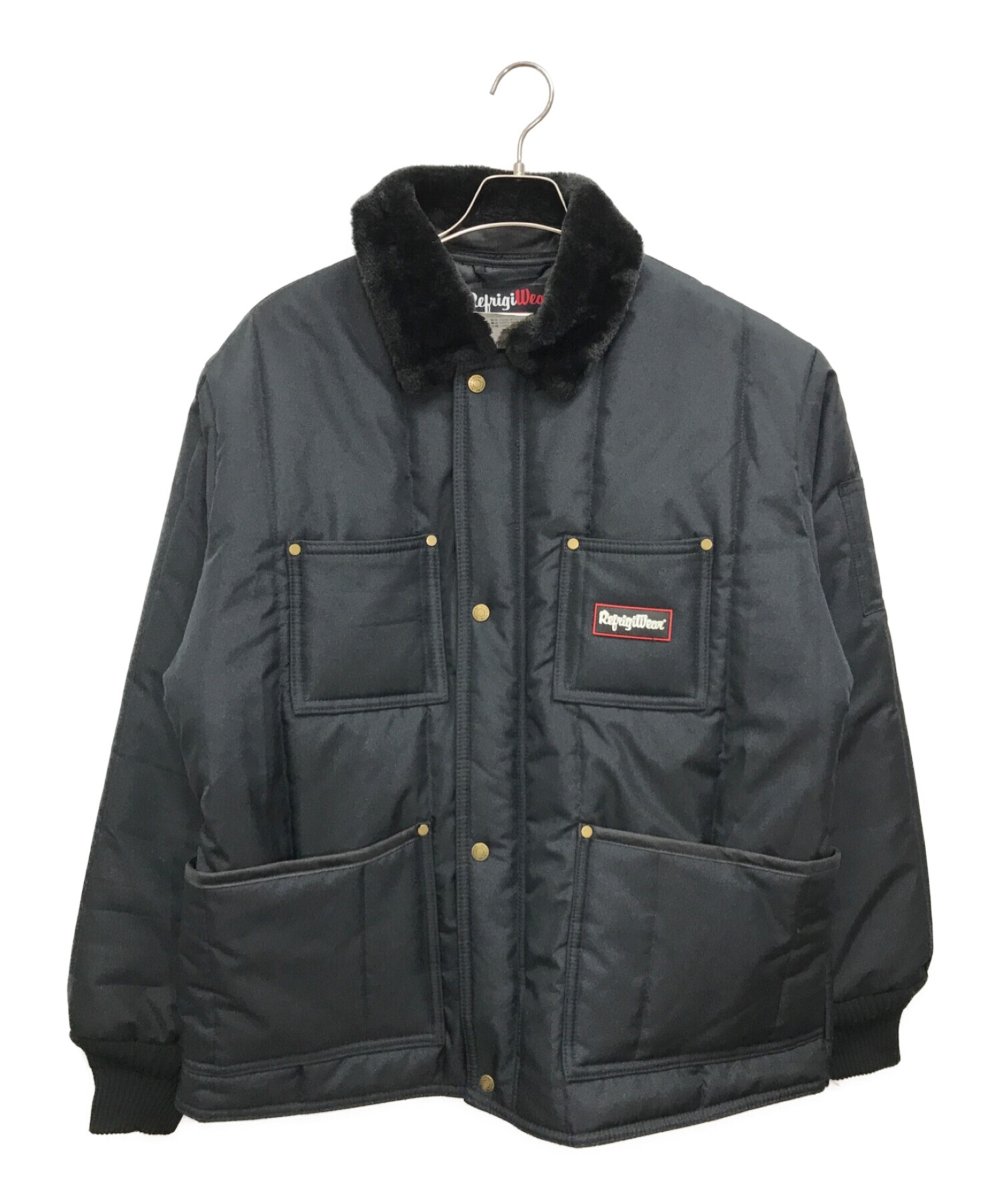 SUPREME (シュプリーム) refrigiwear (リフリッジウェア) インシュレイティドアイロン ジップアップジャケット / 20AW  Insulated Iron-Tuff Jacket ブラック サイズ:Ｌ