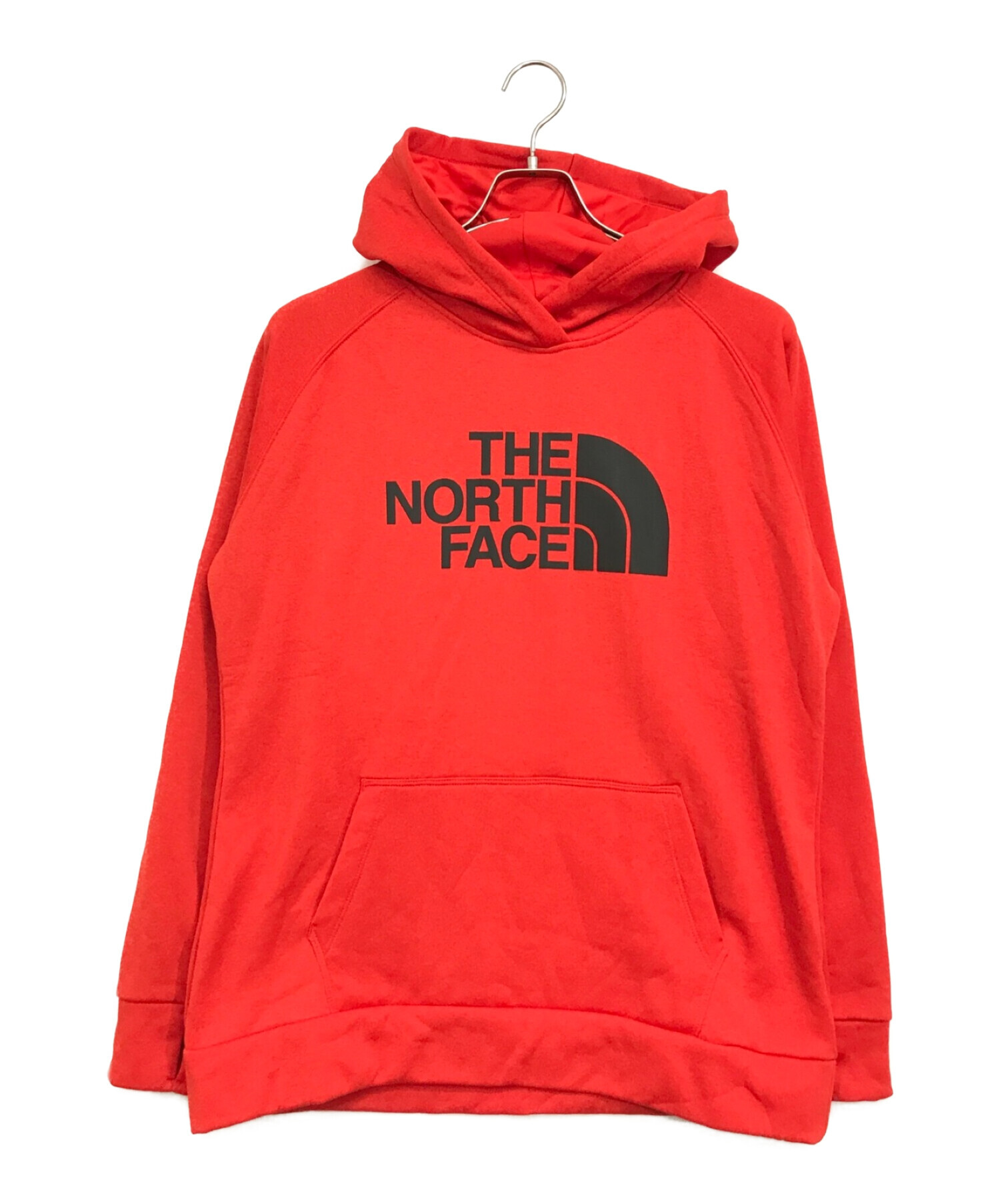 THE NORTH FACE (ザ ノース フェイス) ロゴプルオーバーパーカー レッド サイズ:XL 未使用品