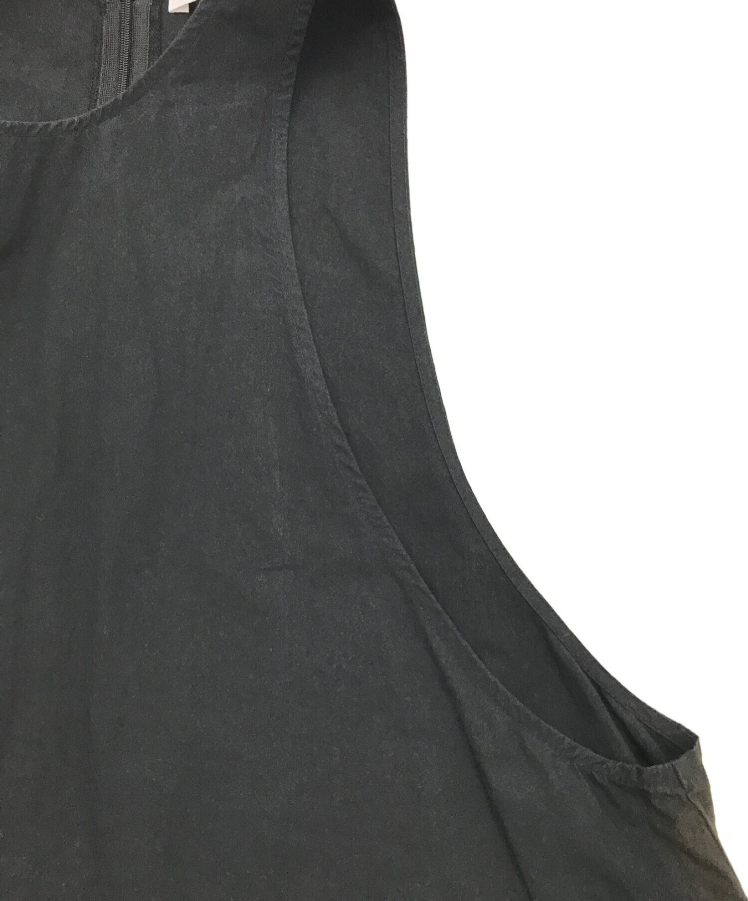 ENFOLD (エンフォルド) ウォッシュドタイプライターレイヤードドレス ブラック サイズ:38