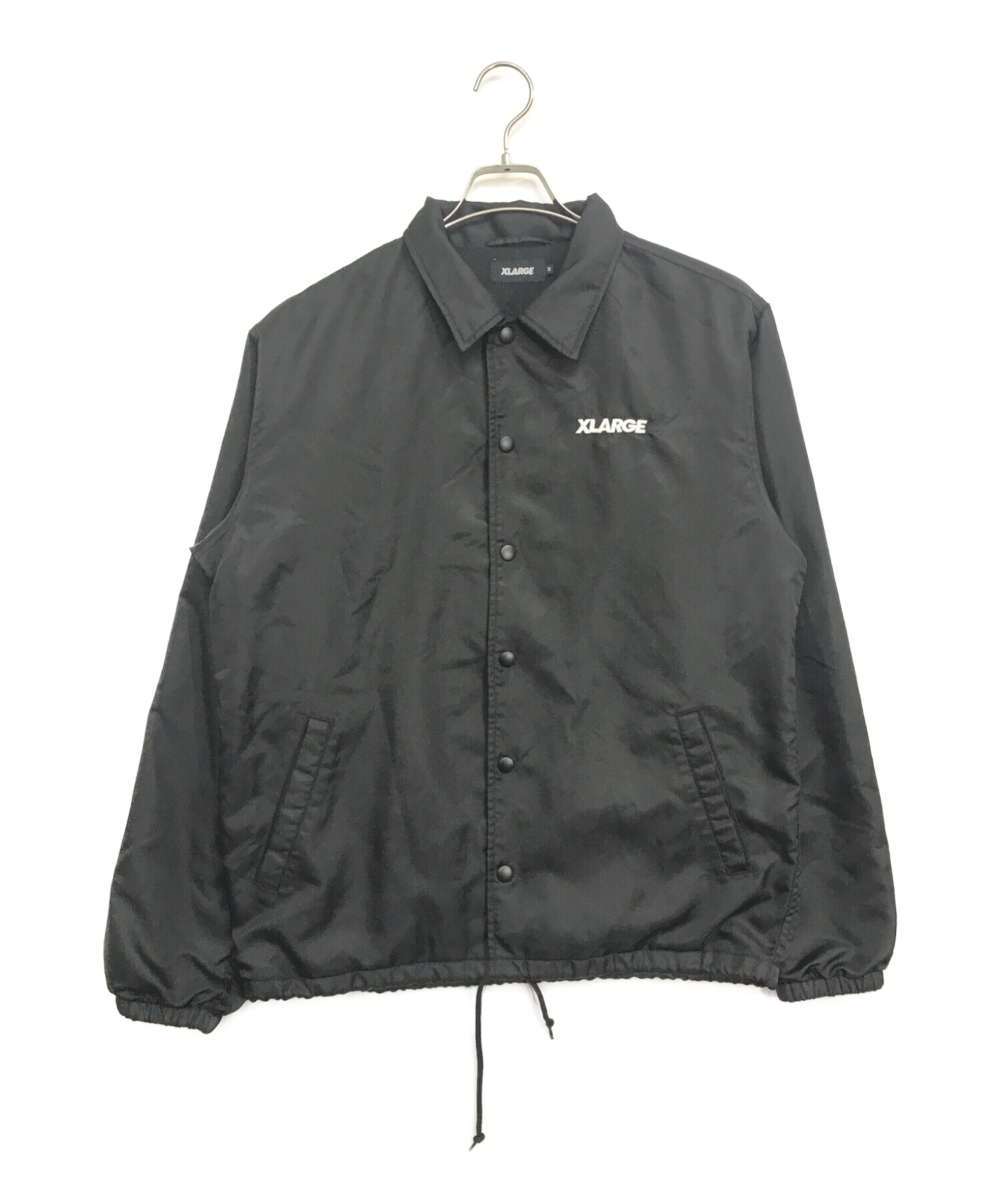 X-LARGE (エクストララージ) EMBROIDERY OG COACHES JACKET ブラック サイズ:M