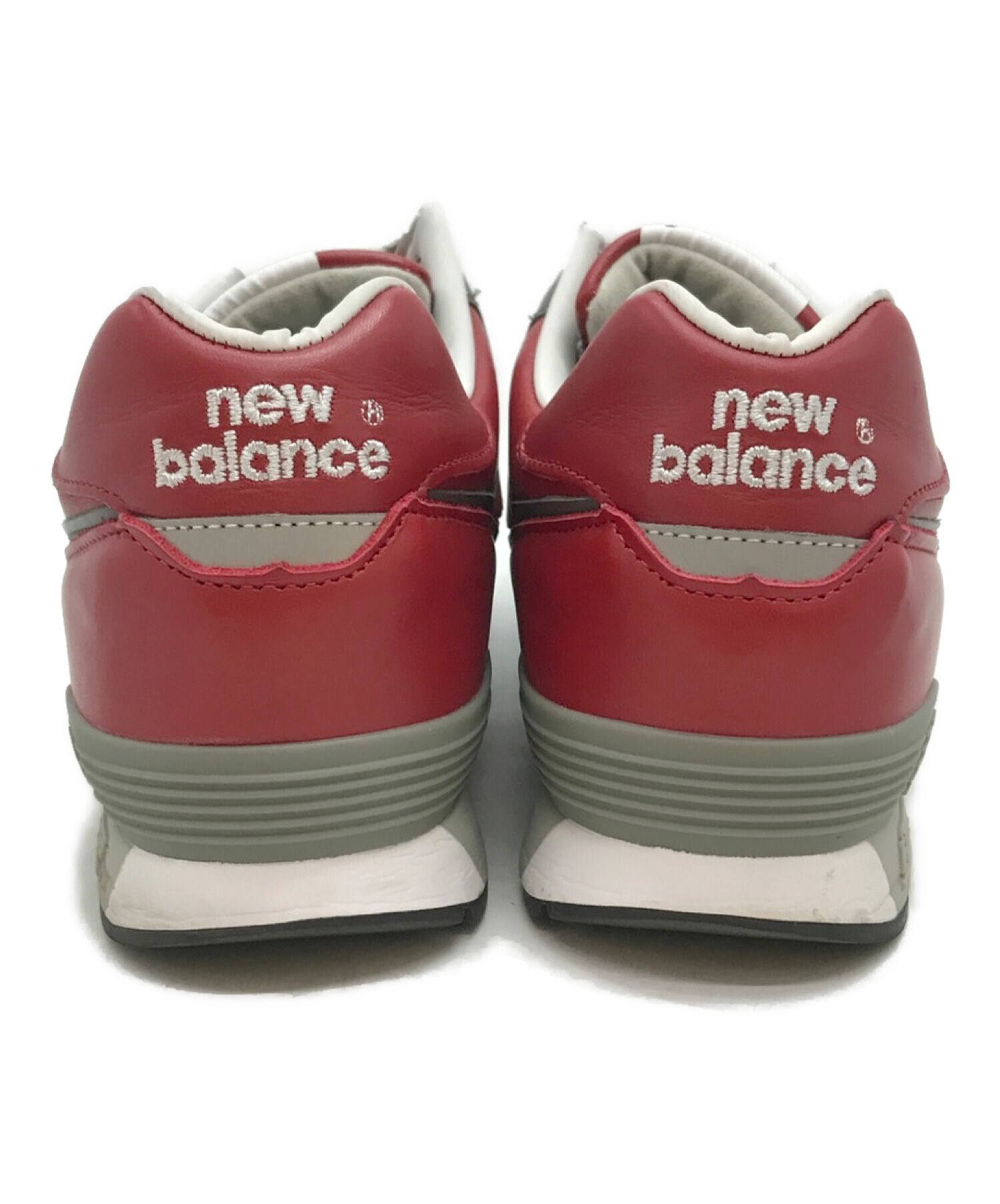 NEW BALANCE (ニューバランス) 576 レザーローカットスニーカー レッド サイズ:US8D（26cm ）