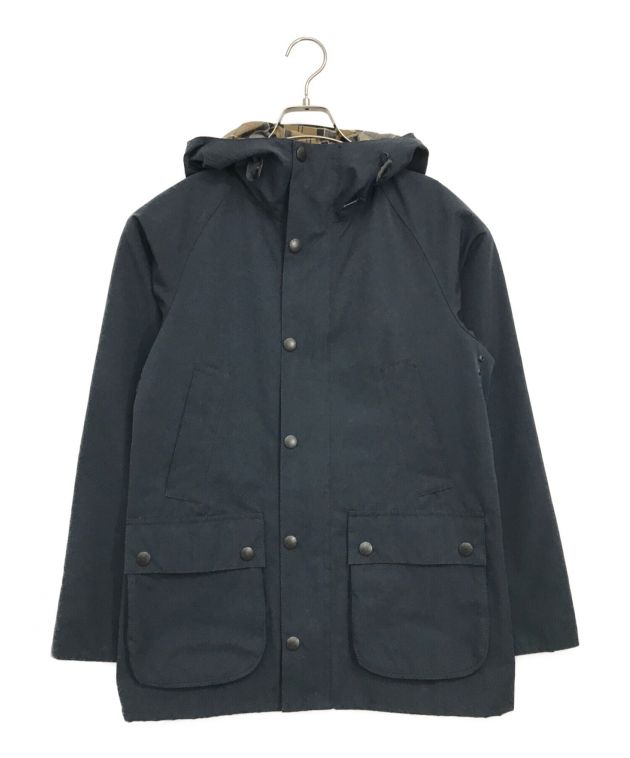 中古・古着通販】Barbour (バブアー) 裏地チェックフーデットSLビデイルジャケット HOODED BEDALE SL ネイビー  サイズ:36｜ブランド・古着通販 トレファク公式【TREFAC FASHION】スマホサイト