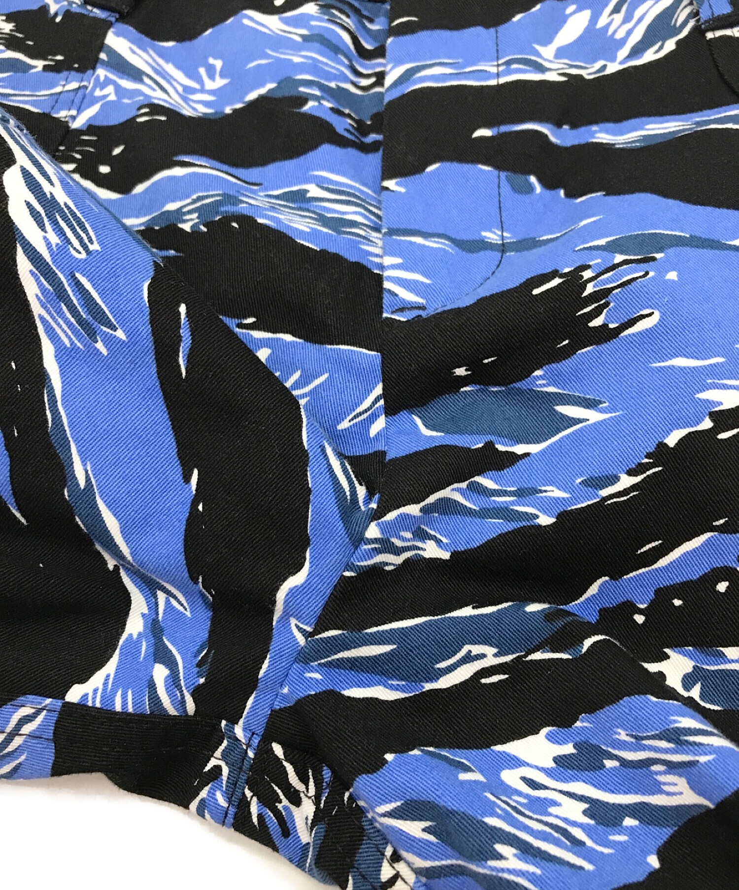 FULL-BK (フルビーケー) タイガーカモボンデージパンツ TIGER CAMO BONDAGE PANTS ブルー×ブラック サイズ:下記参照
