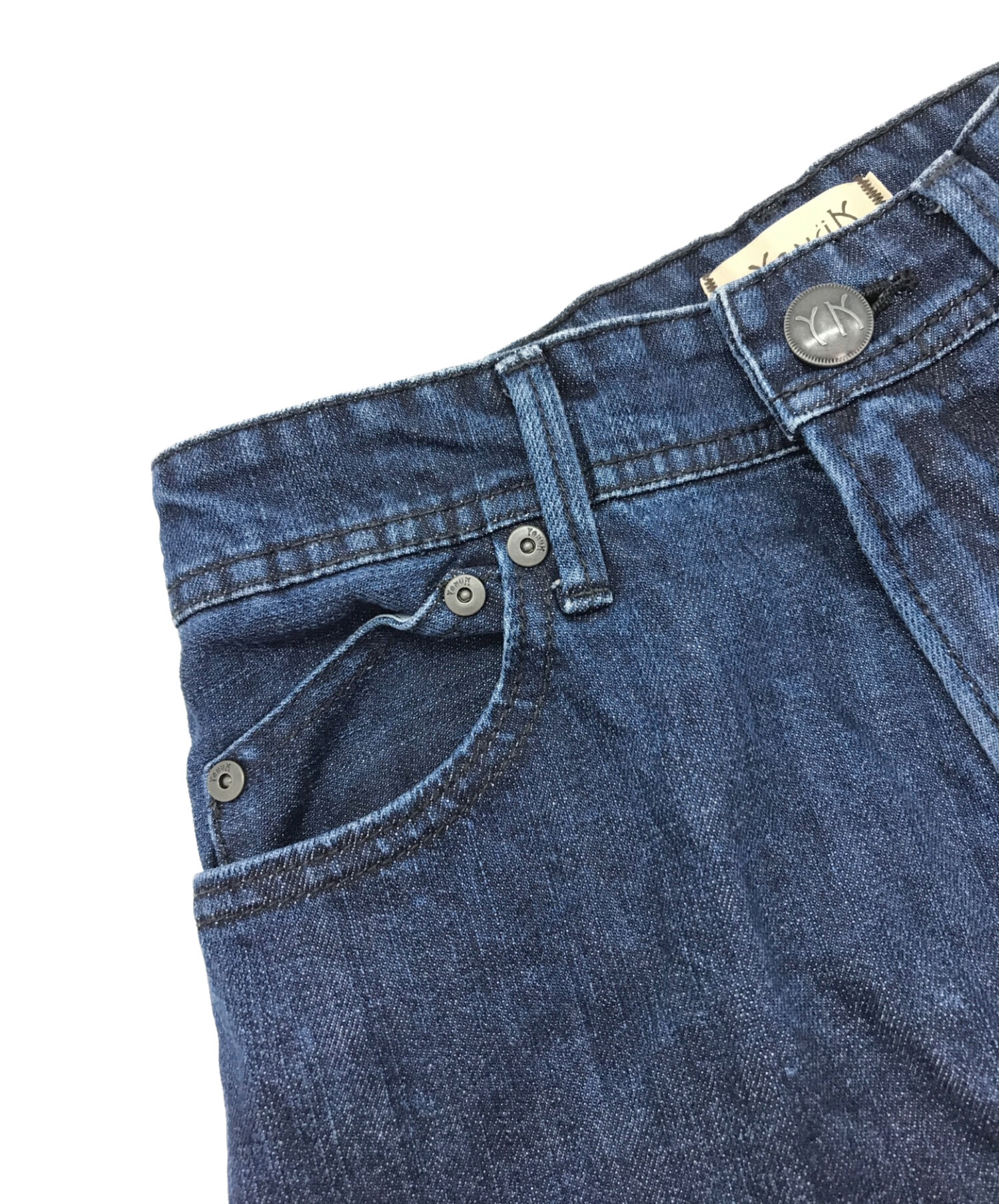 YANUK (ヤヌーク) ボーイズストレート LEA・pressed american indigo インディゴ サイズ:25