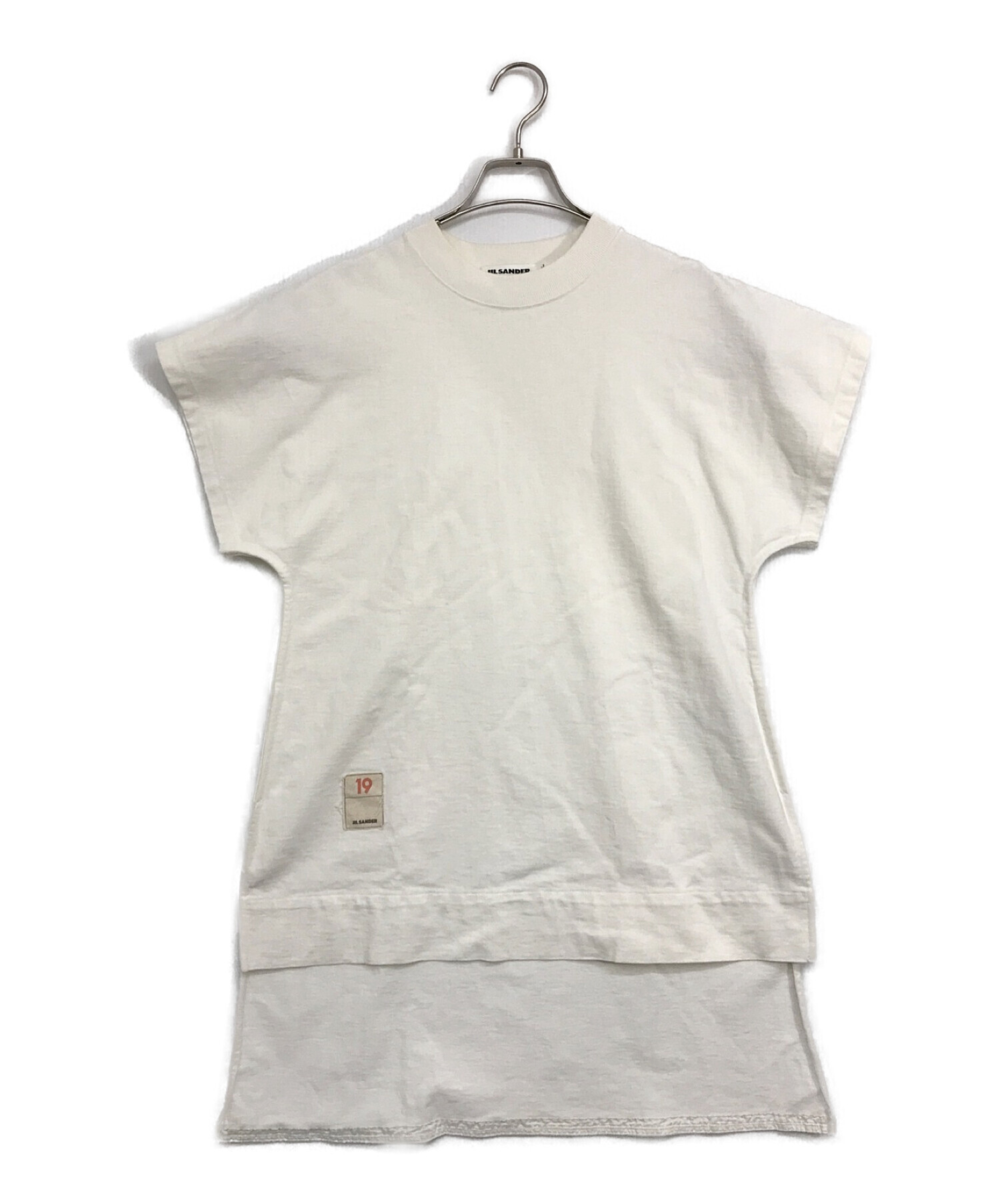 JIL SANDER ジルサンダー 20SS コットンクルーネックTシャツ ホワイト XL-