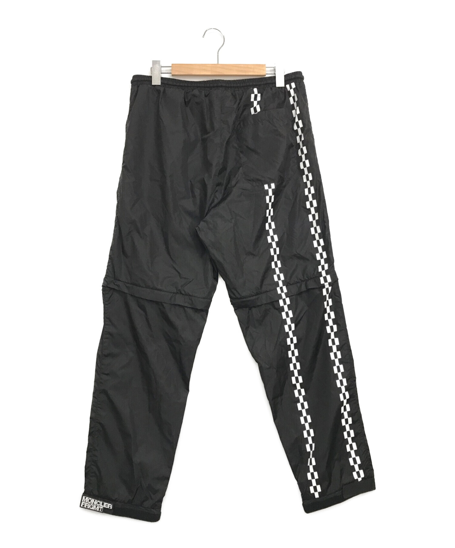 MONCLER GENIUS (モンクレール ジーニアス) FRAGMENT DESIGN (フラグメント デザイン) 19AW PANTALONE  SPORTIVO ブラック サイズ:50（L相当） 未使用品