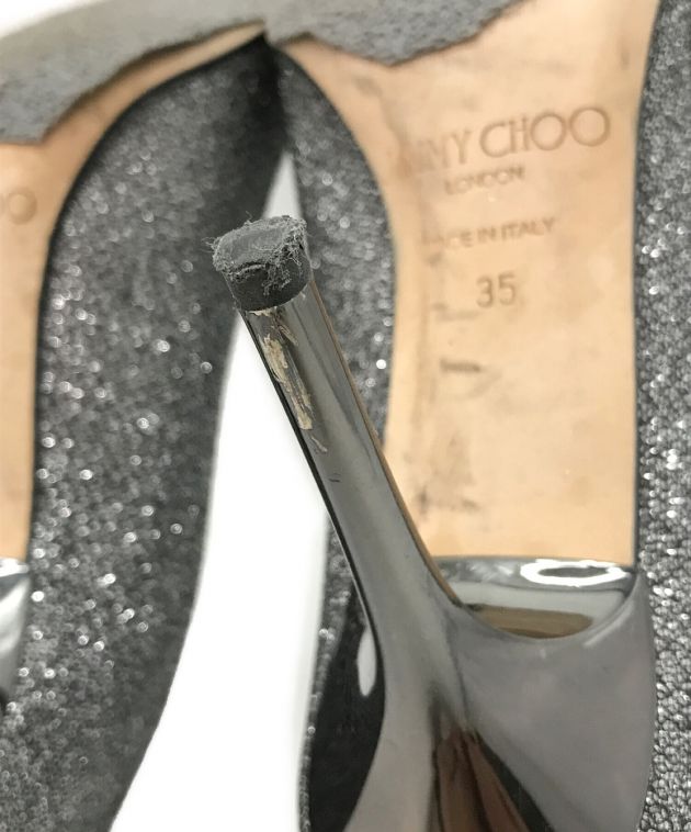 中古・古着通販】JIMMY CHOO (ジミーチュウ) ラメパンプス / ハイヒール シルバー サイズ:35（約22.5㎝）｜ブランド・古着通販  トレファク公式【TREFAC FASHION】スマホサイト