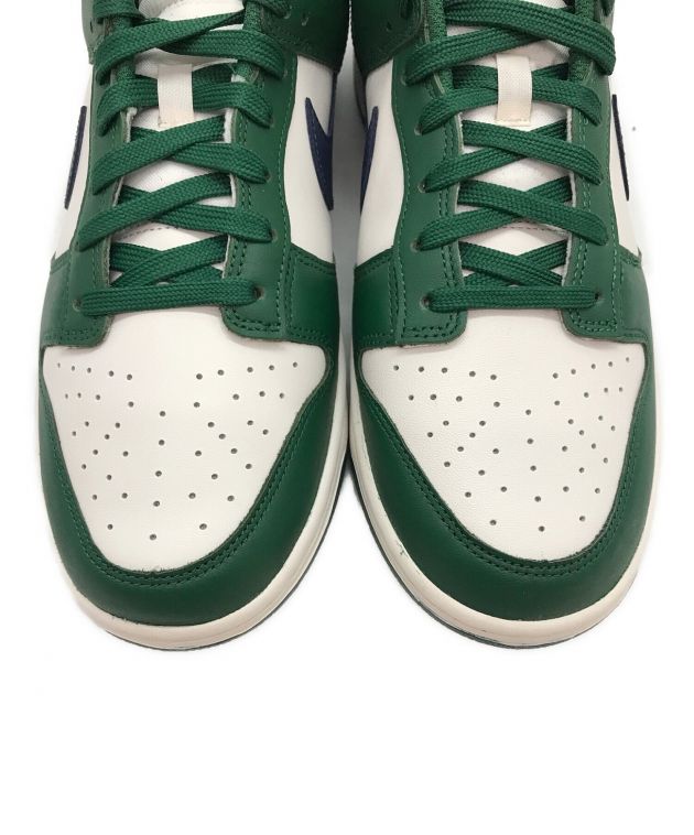 NIKE (ナイキ) WMNS DUNK LOW / ダンクロー / ローカットスニーカー グリーン×ホワイト（GORGE  GREEN×MIDNIGHT NAVY） サイズ:28cm