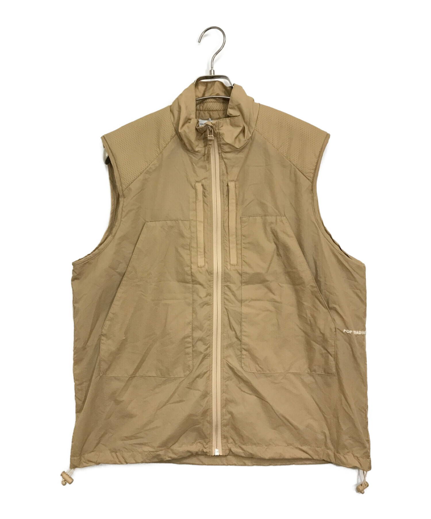 POP TRADING COMPANY (ポップトレーディングカンパニー) safari vest / サファリベスト ベージュ サイズ:Ｌ 未使用品