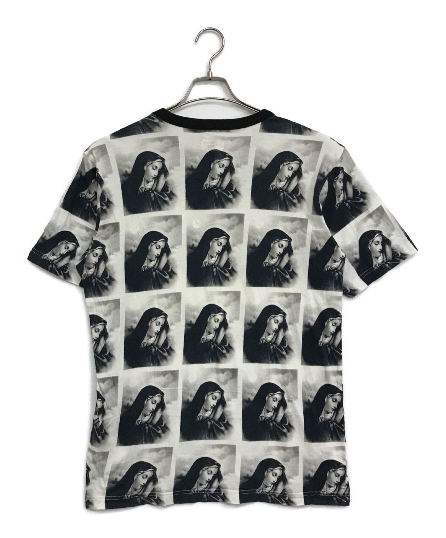 SUPREME (シュプリーム) 13AW Virgin Mary Tee / バージンメアリー / 半袖Ｔシャツ / 半袖カットソー /  総柄Ｔシャツ / マリア ブラック×ホワイト サイズ:Ｍ