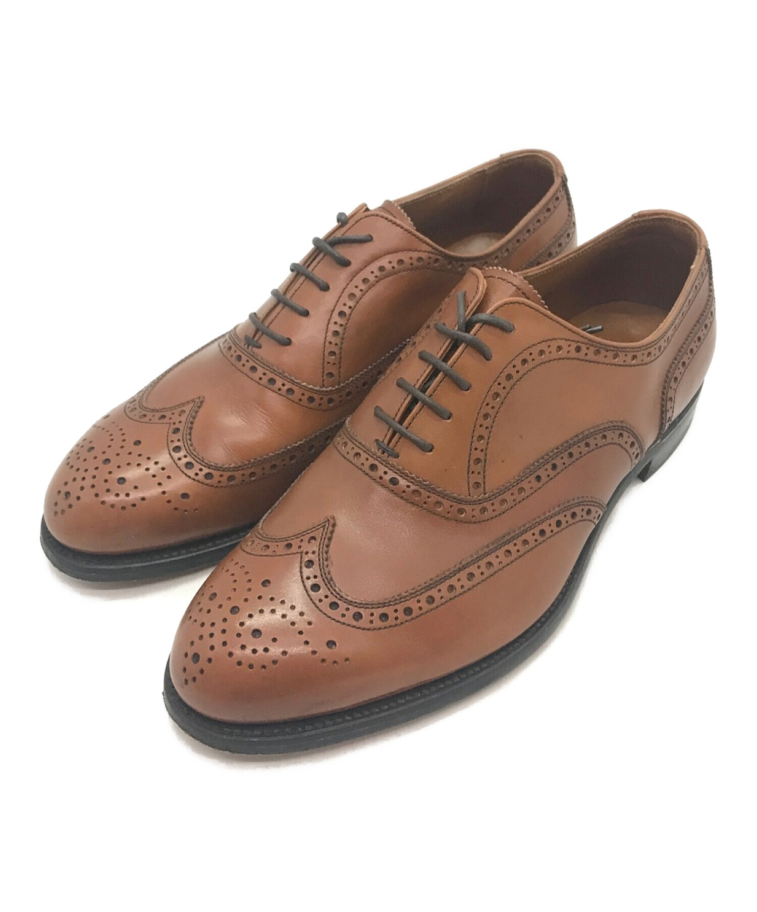 SCOTCH GRAIN (スコッチグレイン) ウィングチップフルブローグシューズ / 革靴 / レザーシューズ ブラウン サイズ:25.5㎝