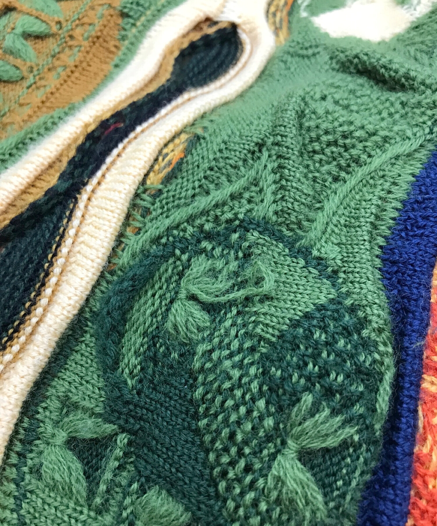 珍品 90s coogi 3D ニットサマーニットポロシャツ-