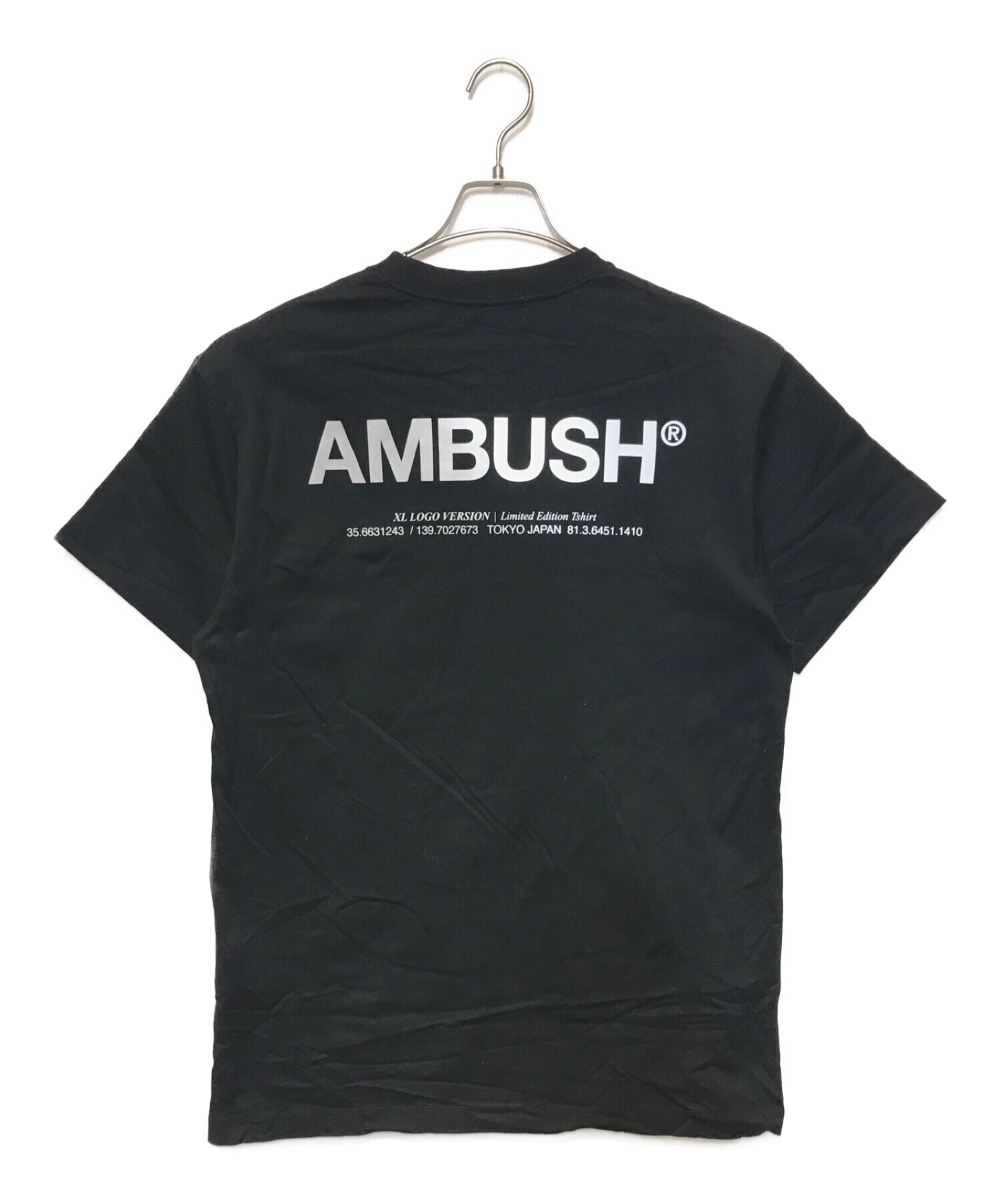 中古・古着通販】AMBUSH (アンブッシュ) ロゴプリントTシャツ ブラック ...