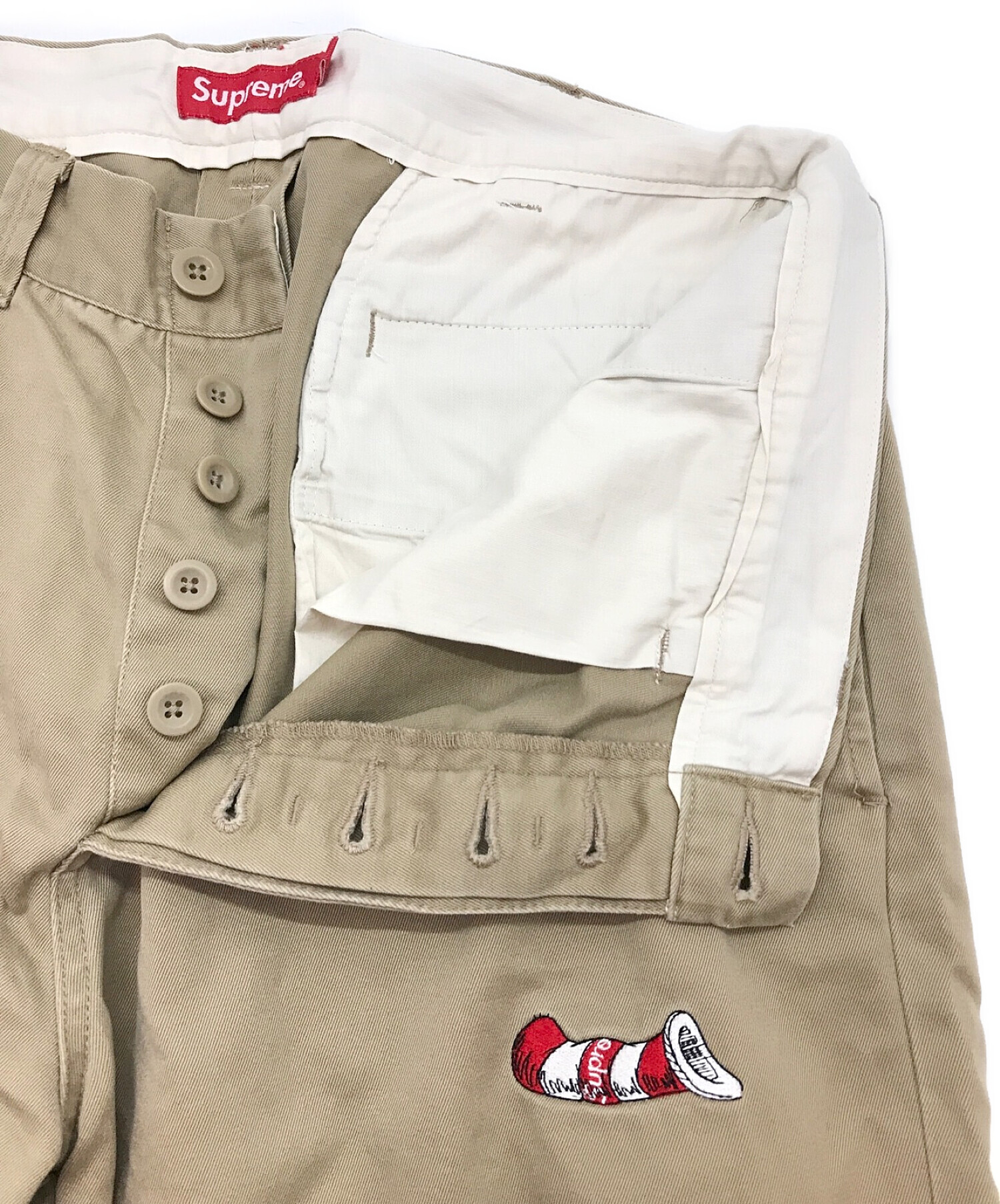 SUPREME (シュプリーム) 18AW Cat in the Hat Chino Pant / キャットインザハットチノパンツ ベージュ  サイズ:32