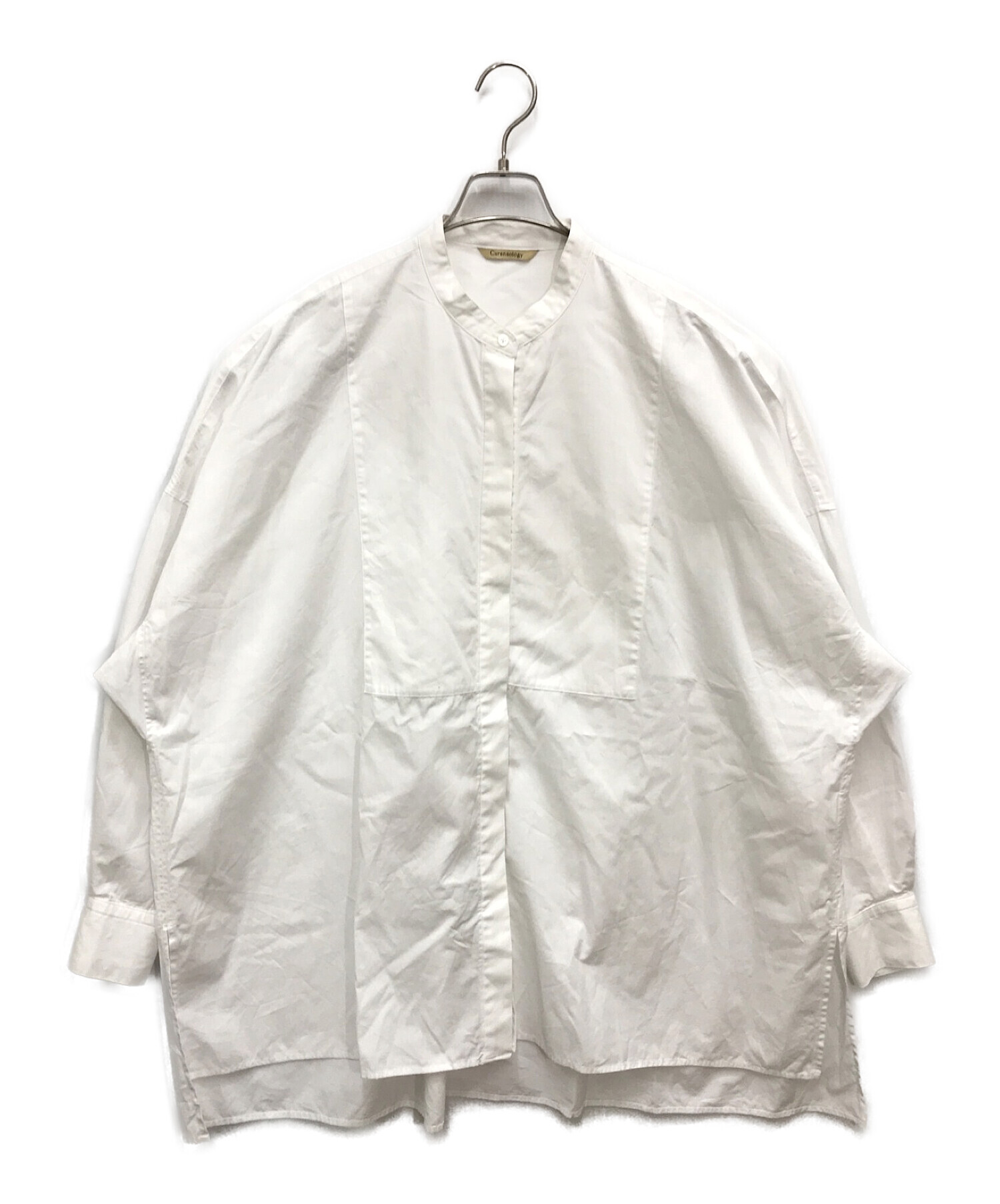 Curensology (カレンソロジー) バンドカラーシャツ / 長袖シャツ ホワイト サイズ:FREE