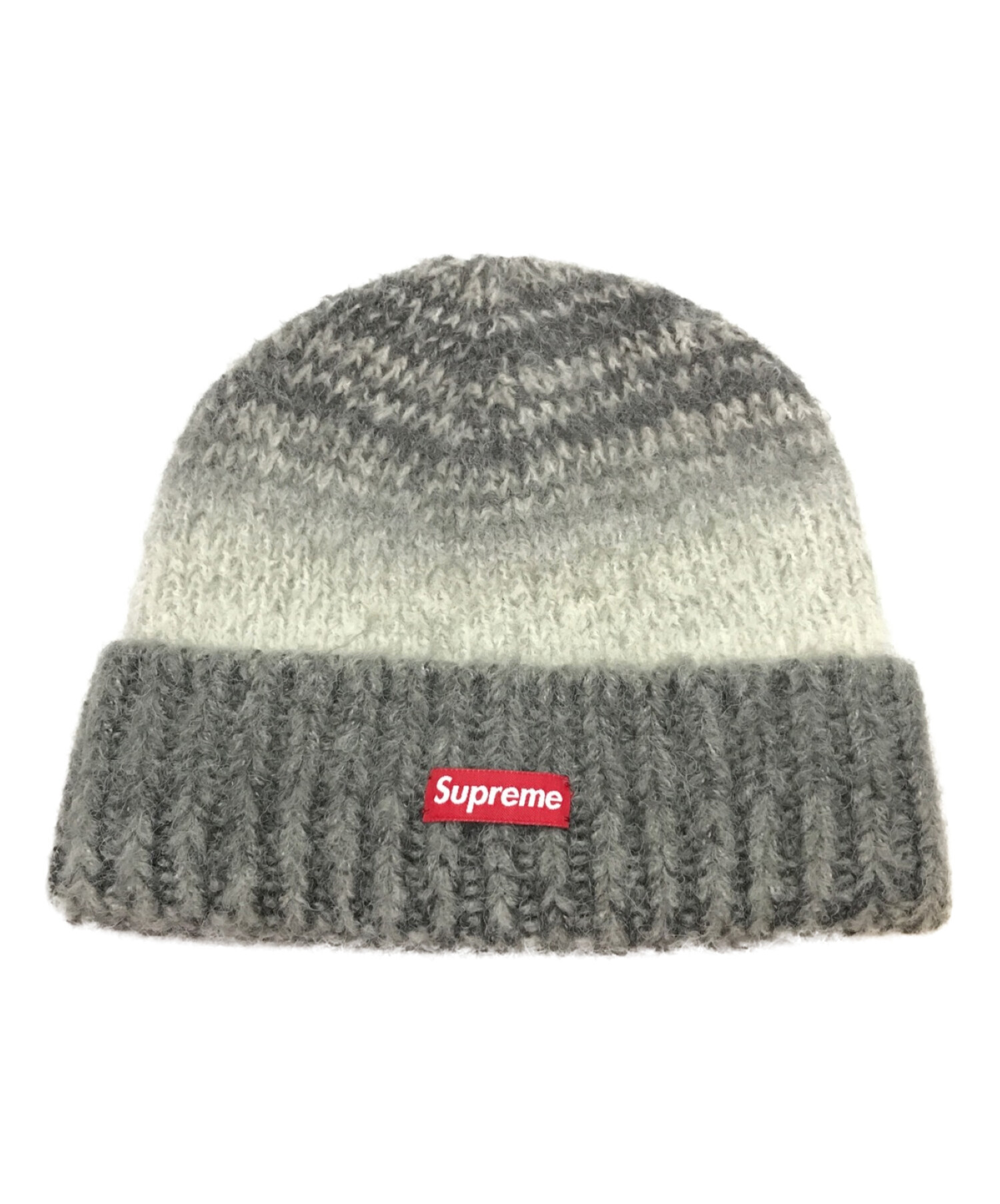 SUPREME (シュプリーム) Gradient Stripe Beanie / グラディエントストライプビーニー / ニット帽 / 21AW  グレー サイズ:下記参照