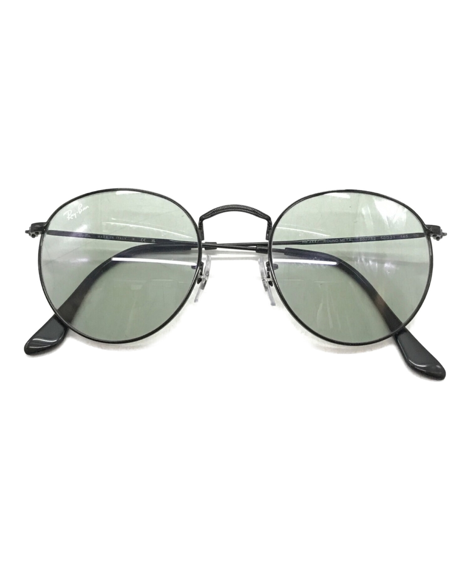 中古・古着通販】RAY-BAN (レイバン) ラウンドメタルサングラス グレー