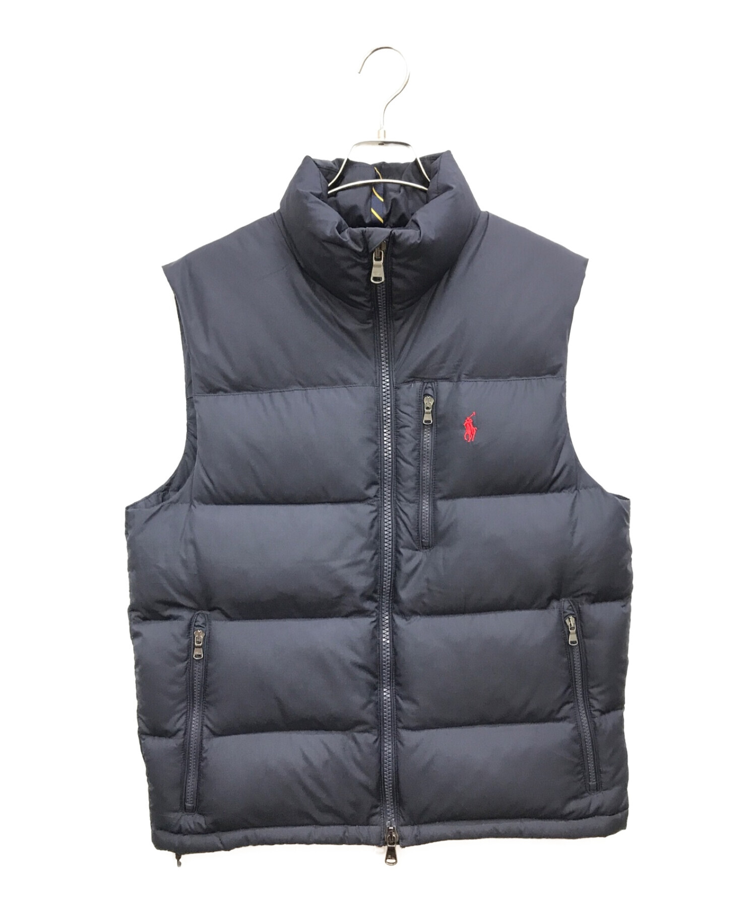 POLO RALPH LAUREN (ポロ・ラルフローレン) ワンポイントポロ刺繍ダウンベスト / WATER REPELLENT DOWN  GILET / 中綿ベスト ネイビー サイズ:Ｓ