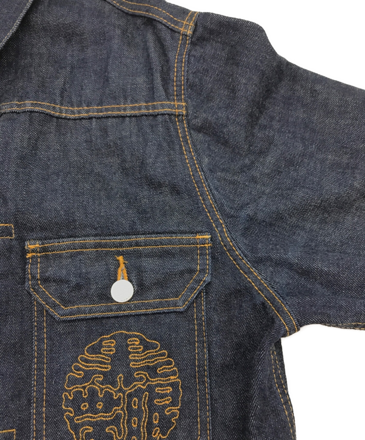 BlackEyePatch (ブラックアイパッチ) 家紋デニムジャケット / KAMON DENIM JACKET インディゴ サイズ:L