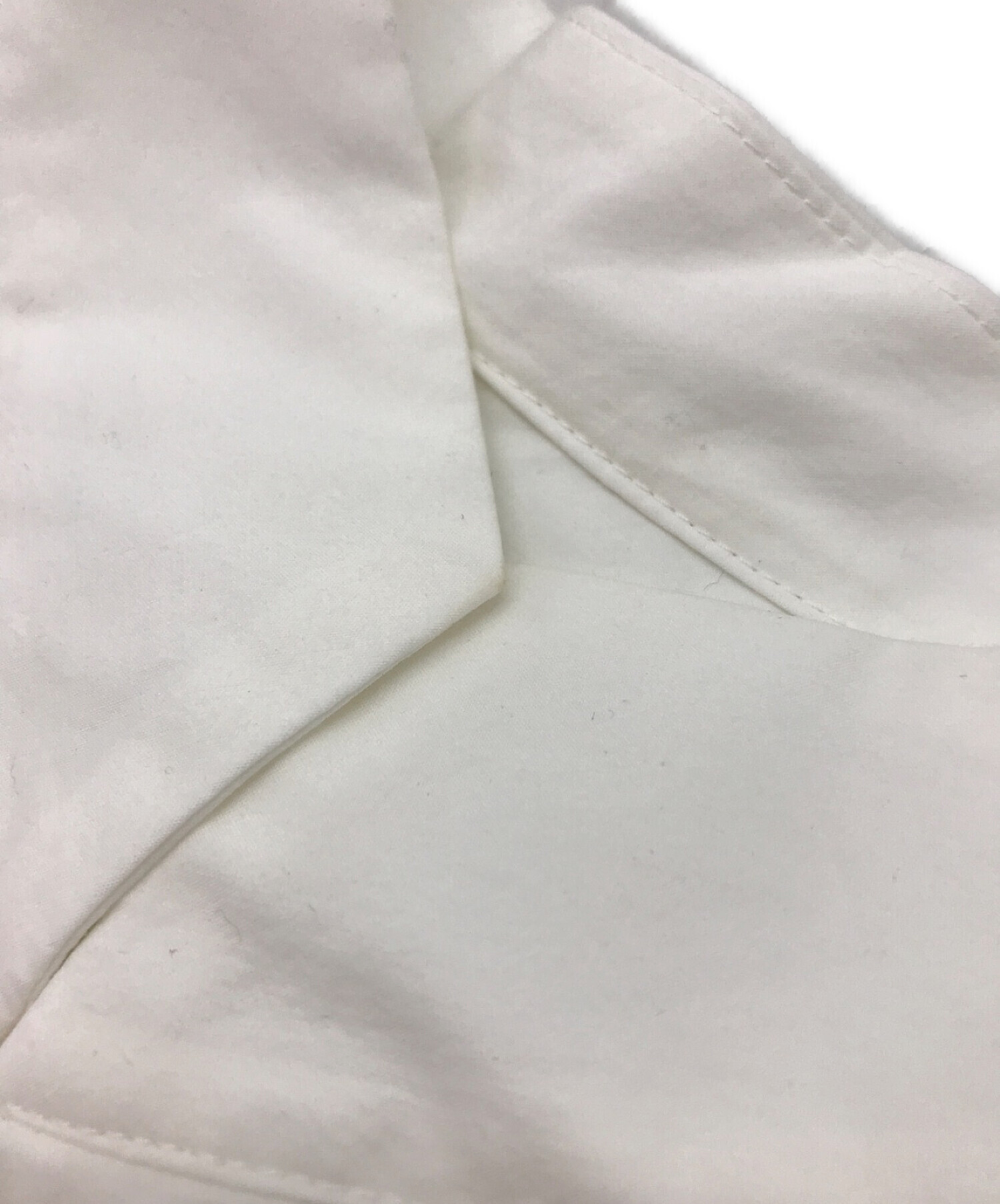 HOMME PLISSE ISSEY MIYAKE (オムプリッセ イッセイ ミヤケ) スタンドカラーワイドシャツ ホワイト サイズ:2