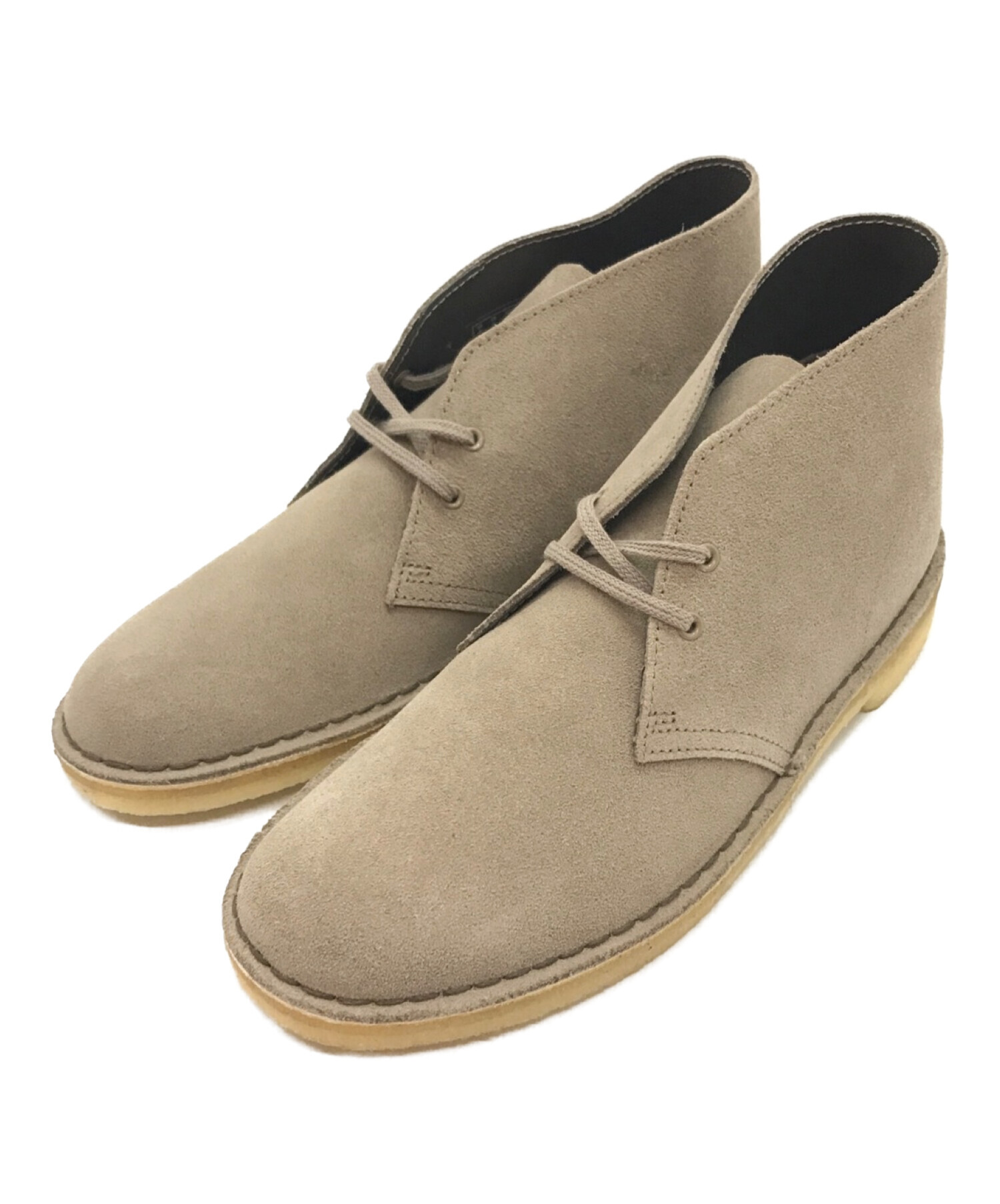 CLARKS (クラークス) スウェードデザートブーツ ベージュ サイズ:25.5㎝