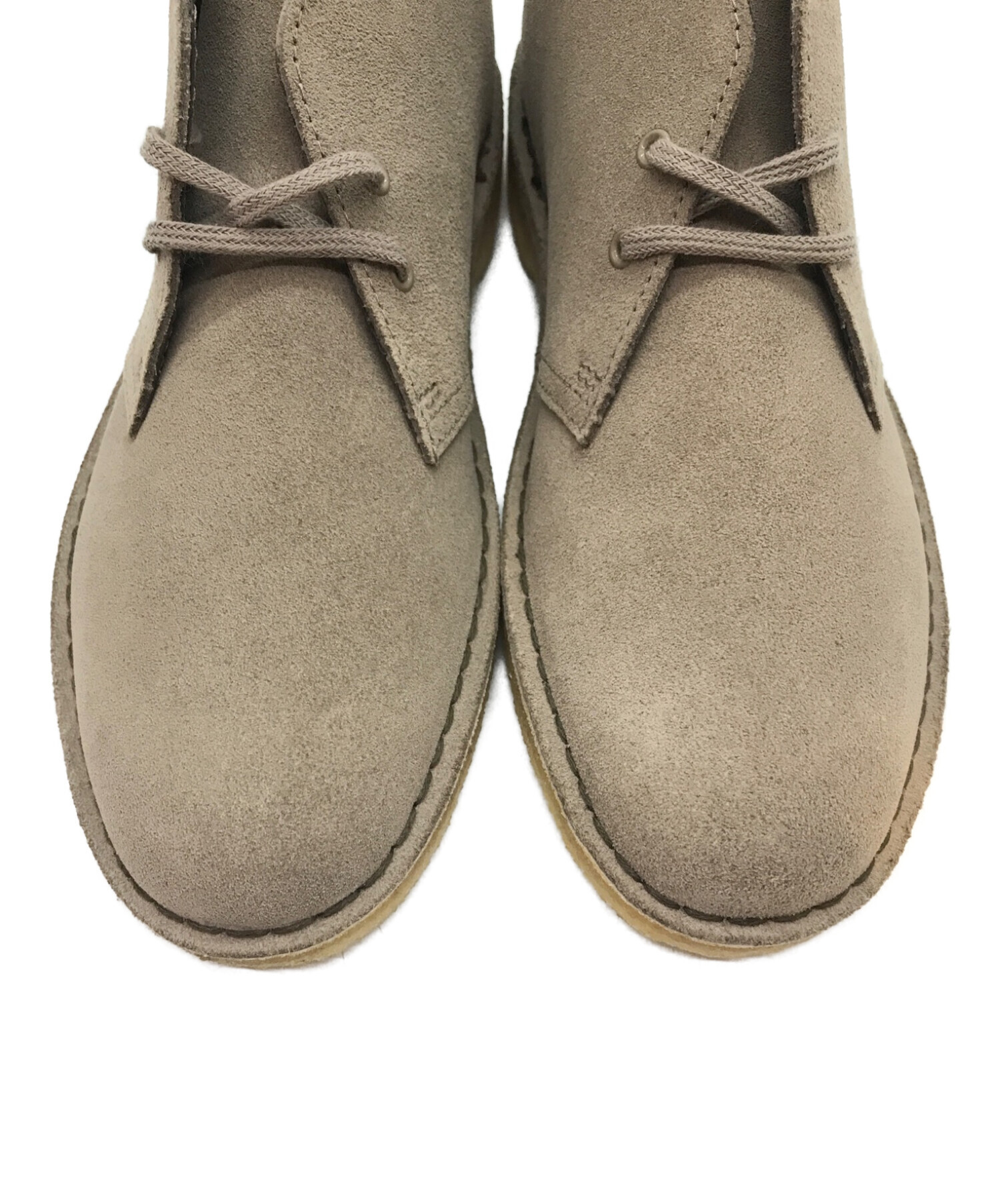 CLARKS (クラークス) スウェードデザートブーツ ベージュ サイズ:25.5㎝