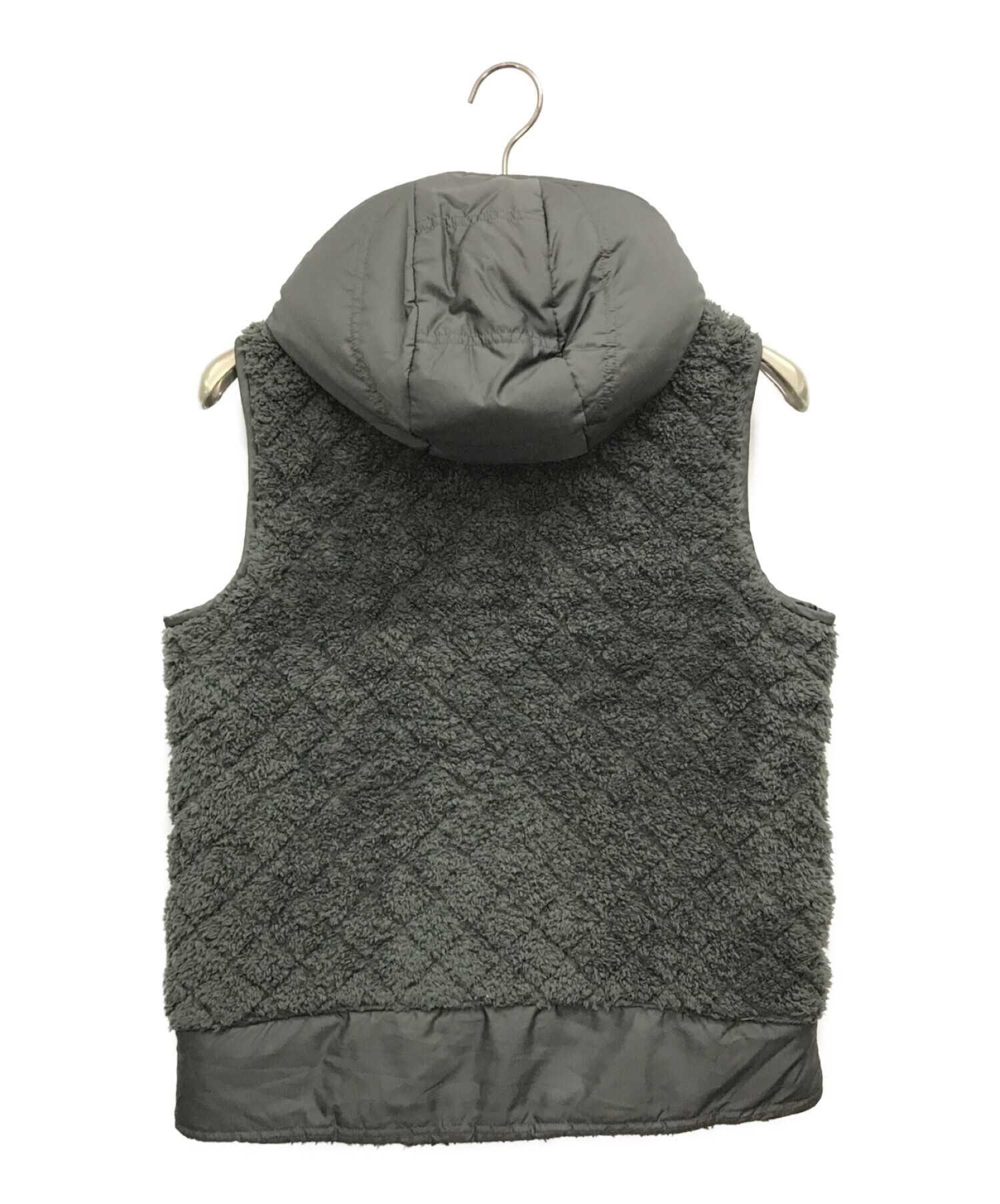 Patagonia (パタゴニア) Los Gatos Hooded Vest ウィメンズ ロス ガトス フーデッド ベスト 　ボアベスト グレー  サイズ:M