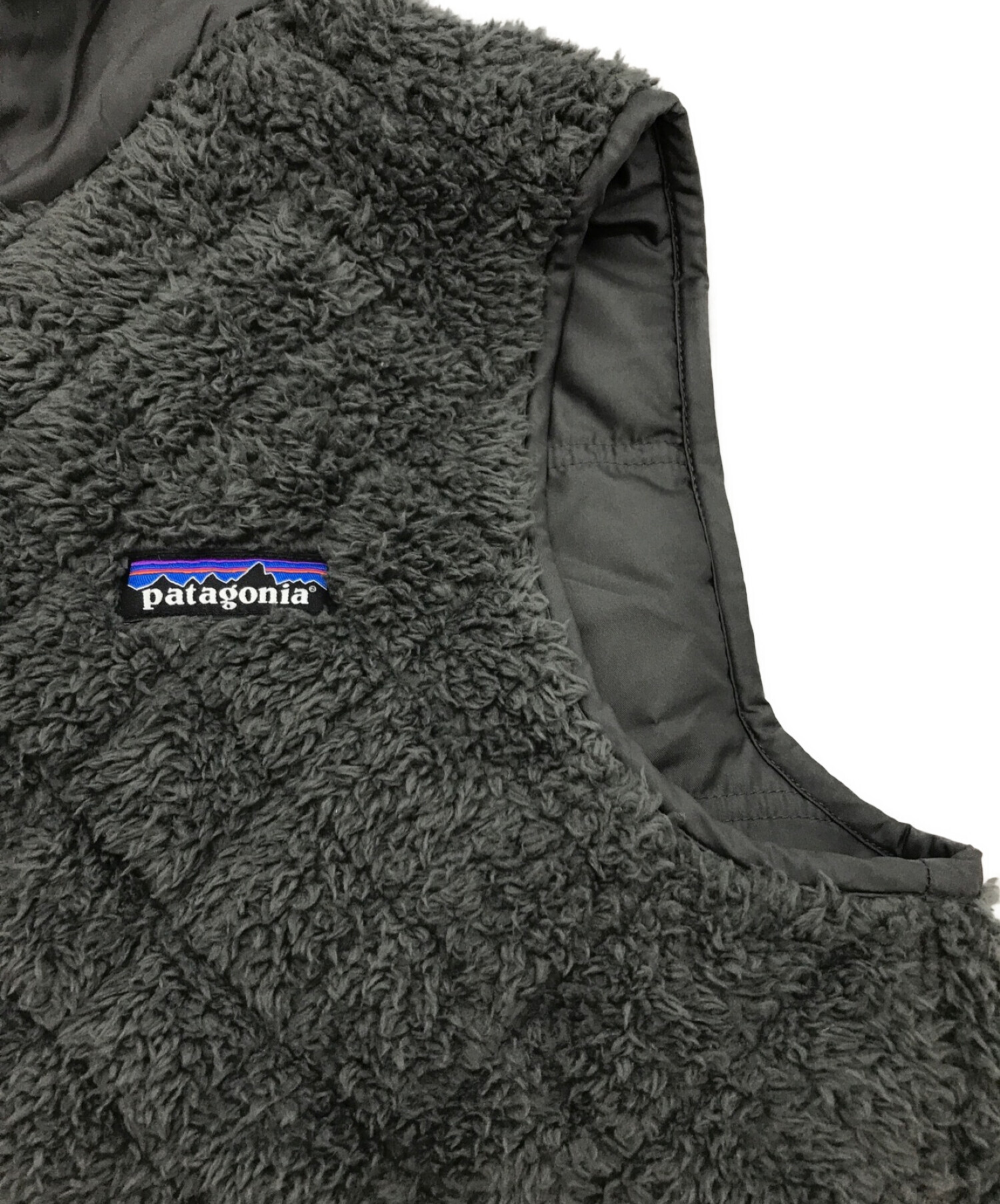 Patagonia (パタゴニア) Los Gatos Hooded Vest ウィメンズ ロス ガトス フーデッド ベスト 　ボアベスト グレー  サイズ:M