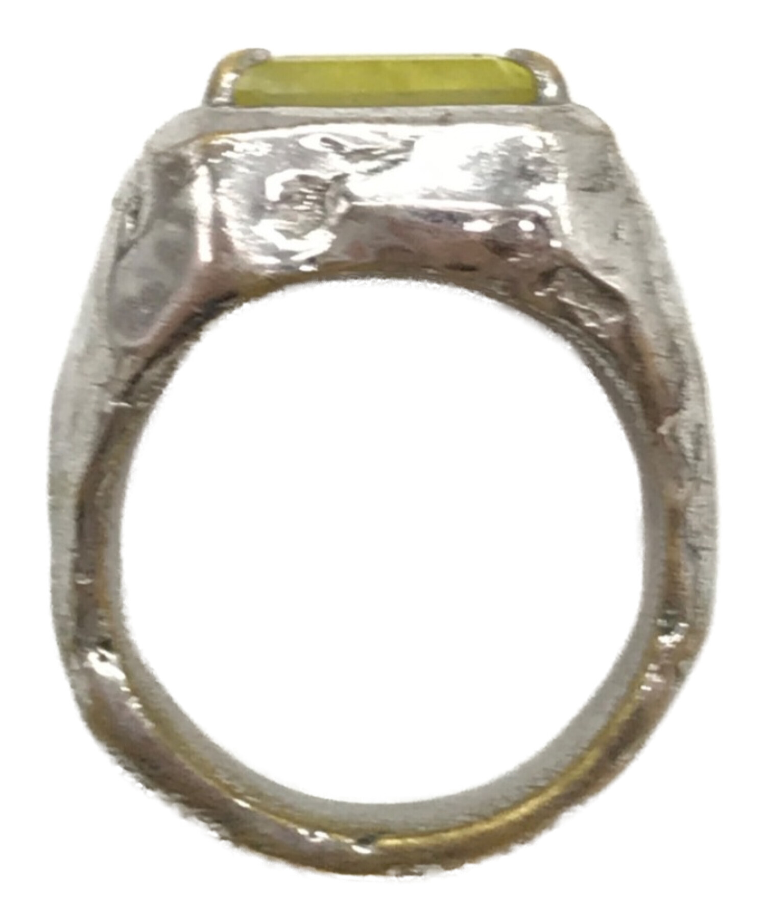 AMBUSH (アンブッシュ) Small Square Cut Stone Ring　スクエアストーンリング　指輪 サイズ:18号