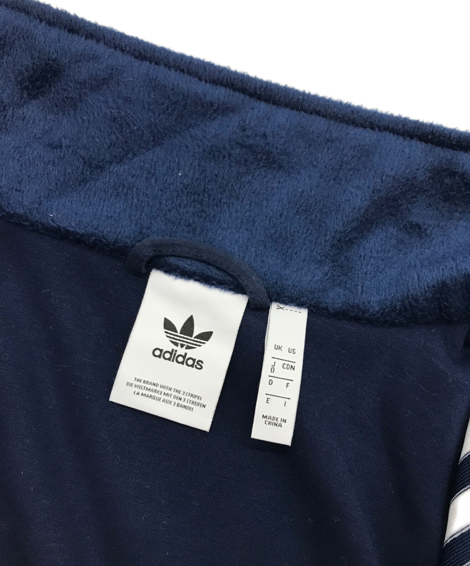 adidas (アディダス) VELOUR BB TRACK TOP　ベロア トラックトップ ネイビー サイズ:O