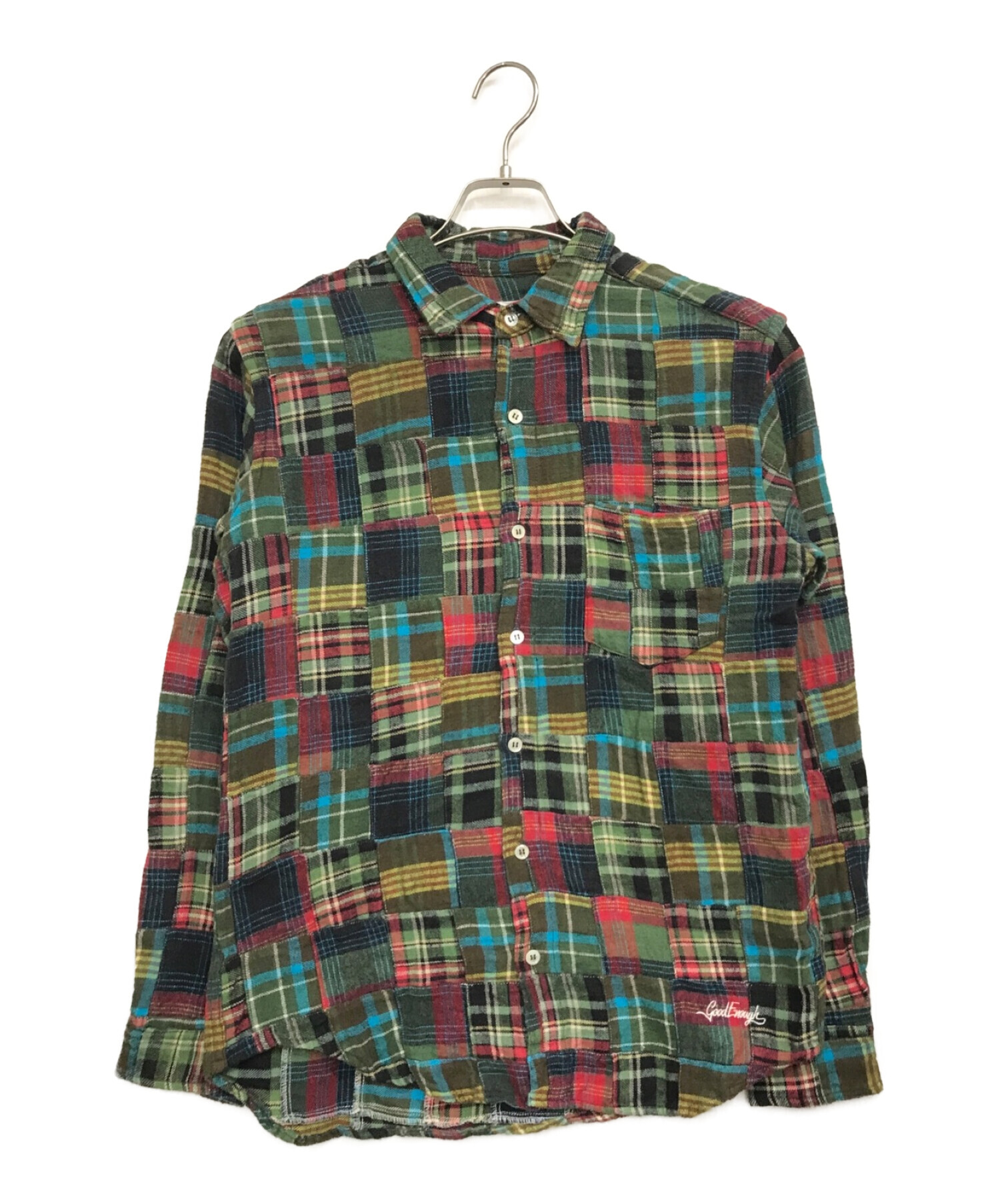GOOD ENOUGH (グッドイナフ) 90's バックロゴネルシャツ マルチカラー サイズ:2