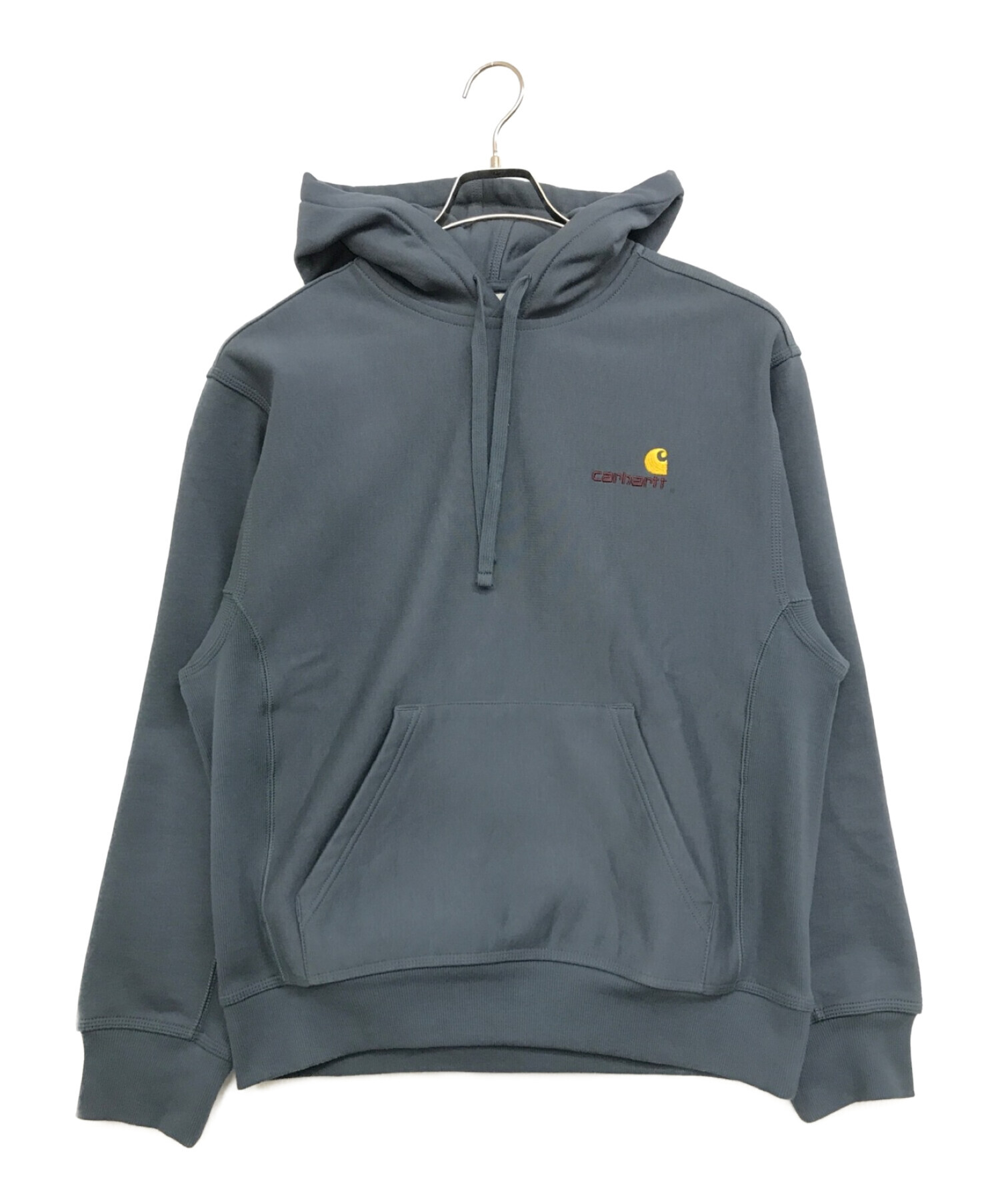 Carhartt WIP (カーハートダブリューアイピー) HOODED AMERICAN SCRIPT SWEATSHIRT ブルー サイズ:S