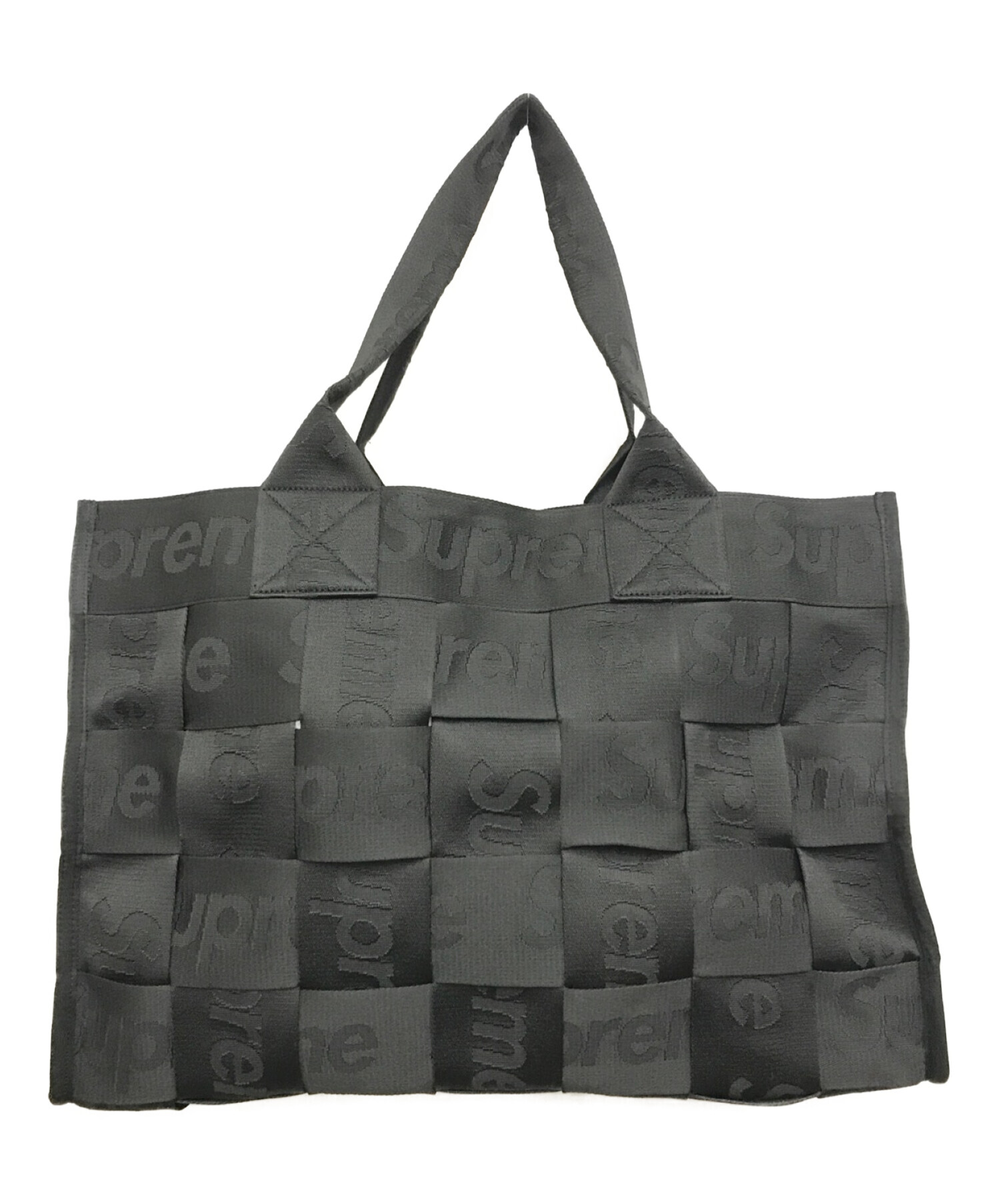 SUPREME (シュプリーム) 23SS Woven Large Tote Bag ブラック サイズ:下記参照
