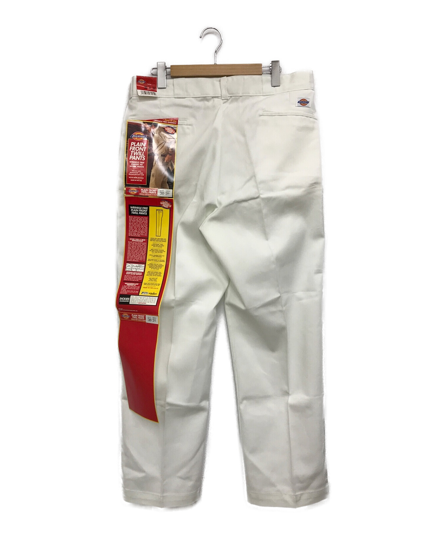 Dickies (ディッキーズ) ［古着］PLAIN FRONT TWILL PANTS ホワイト サイズ:38×32 未使用品