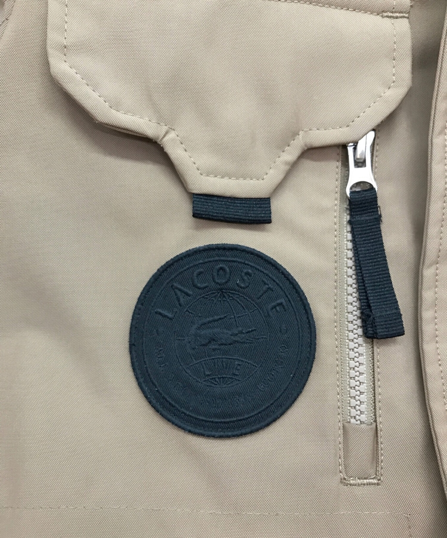 中古・古着通販】LACOSTE LIVE (ラコステライブ) 防水キャンバスフィールドダウンジャケット ベージュ サイズ:XS｜ブランド・古着通販  トレファク公式【TREFAC FASHION】スマホサイト