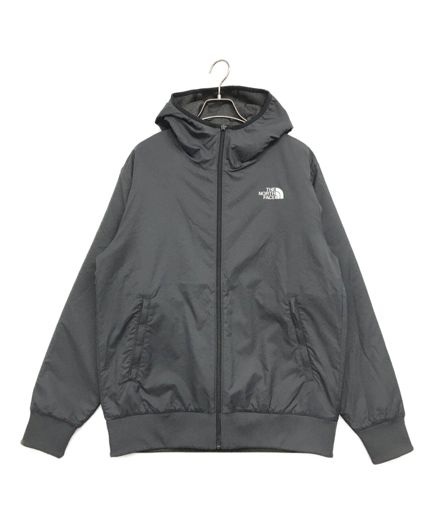 THE NORTH FACE (ザ ノース フェイス) リバーシブルテックエアフーデ グレー×ブラック サイズ:L