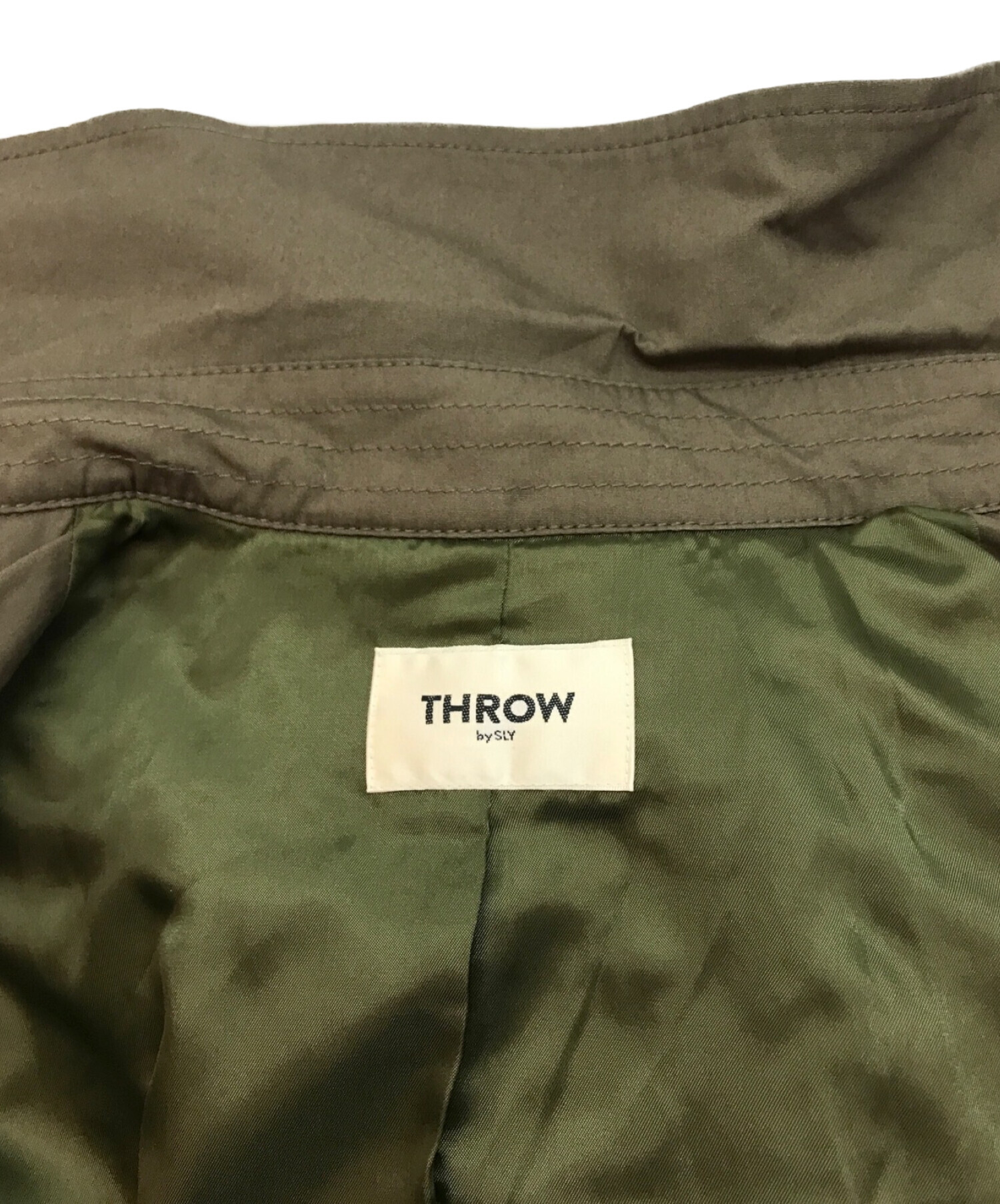 通販サイトです THROW by SLY AUTUMN LAYERED トレンチコート