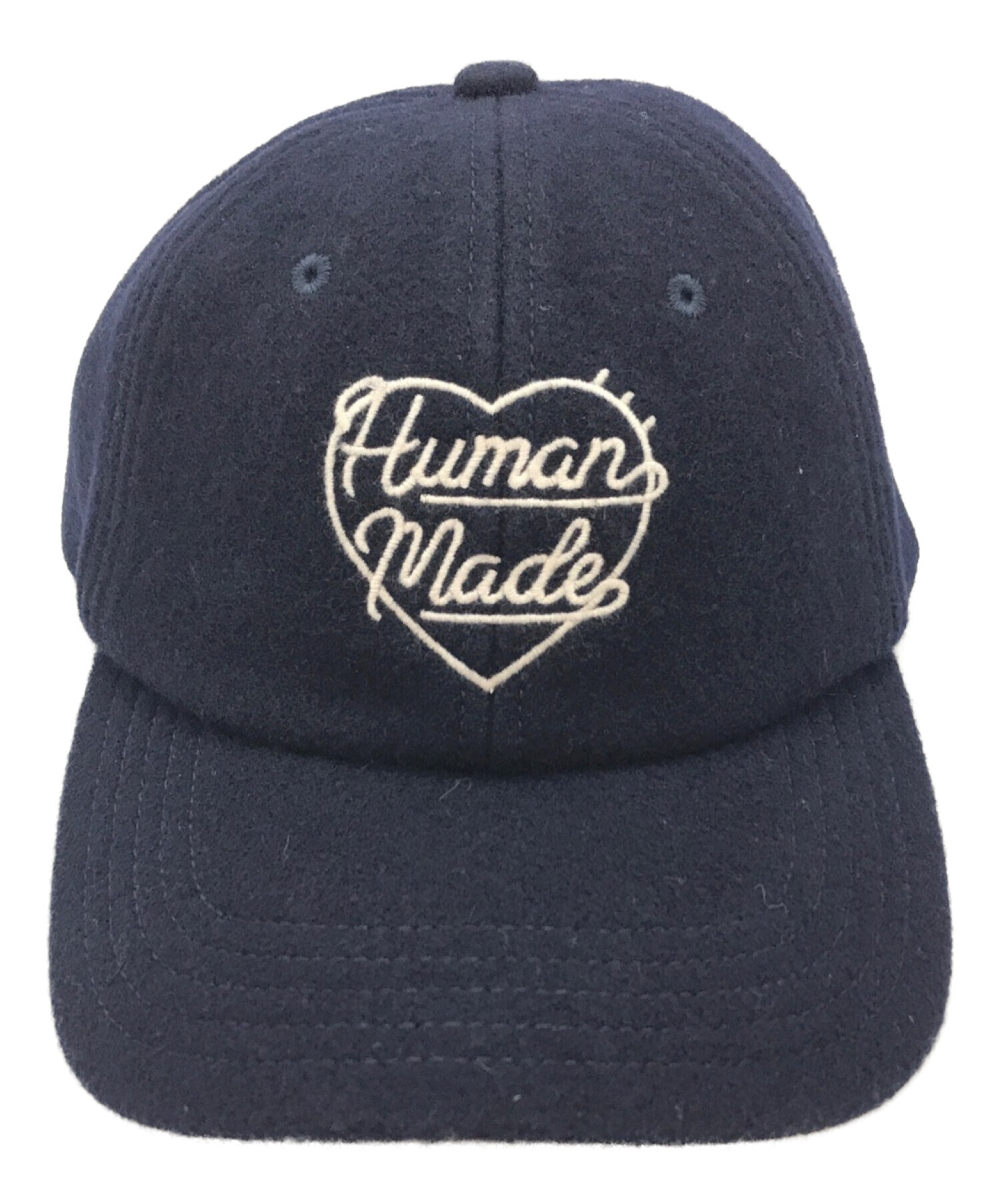 HUMAN MADE (ヒューマンメイド) ウールキャップ ネイビー サイズ:下記参照