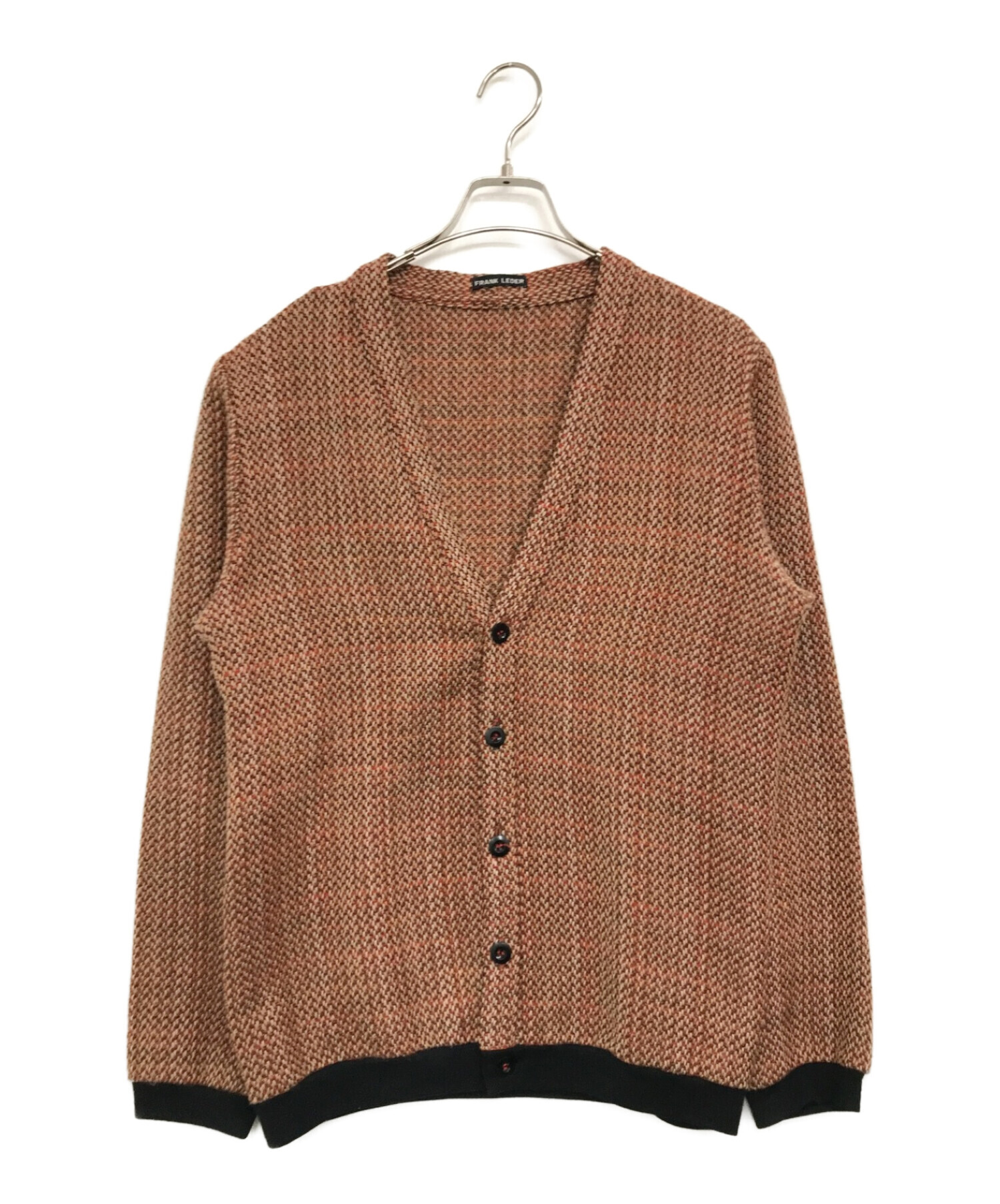 FRANK LEDER (フランクリーダー) Colourful Wool Cardigan レッド サイズ:02