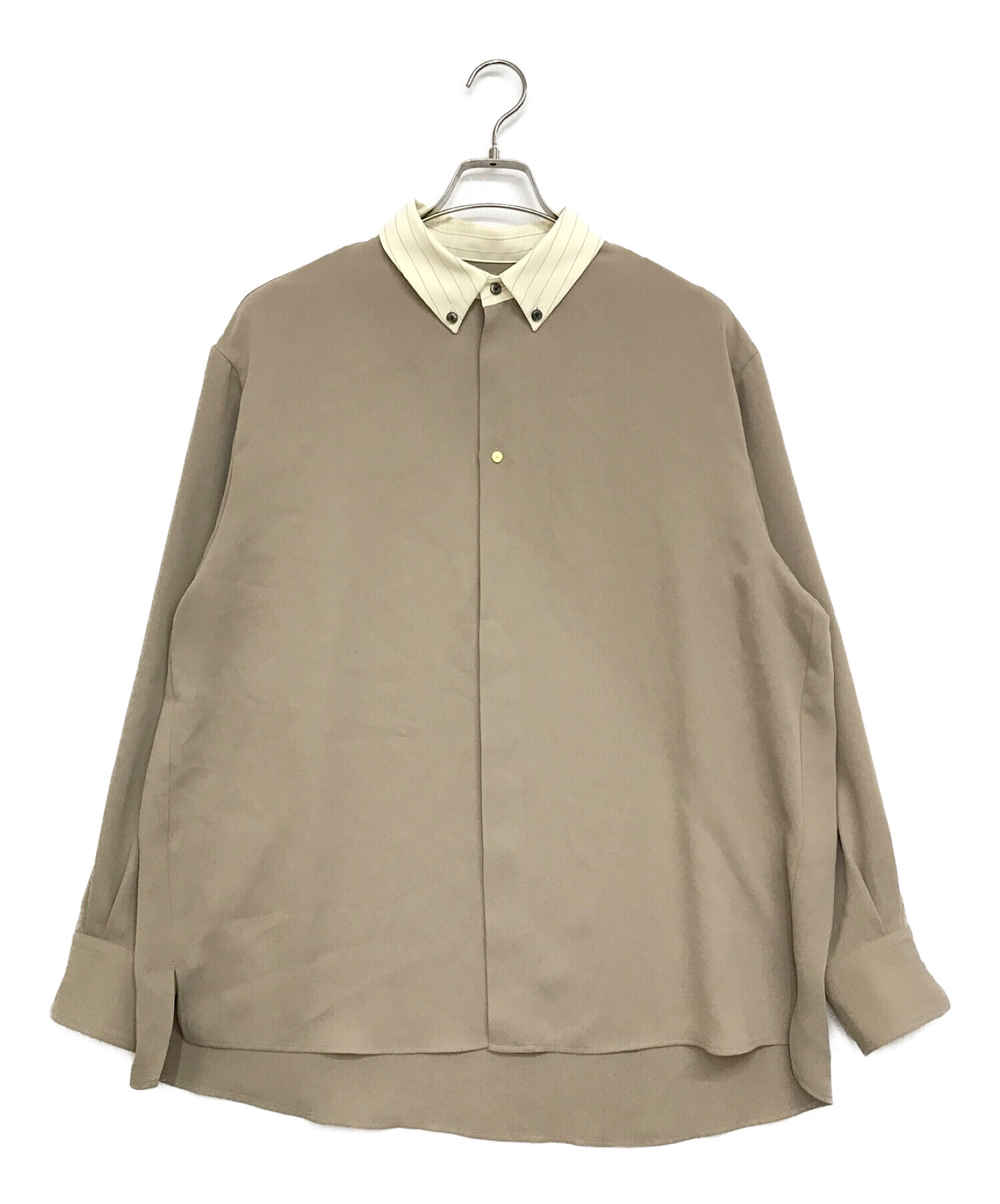 CULLNI (クルニ) STUDIOUS (ステュディオス) 別注BUTTON DOWN SHIRTS ベージュ サイズ:1