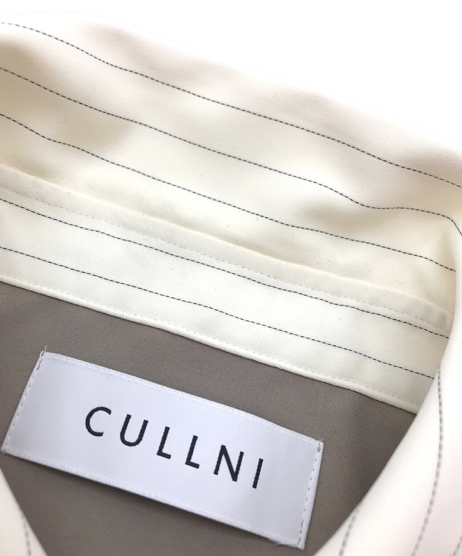 CULLNI (クルニ) STUDIOUS (ステュディオス) 別注BUTTON DOWN SHIRTS ベージュ サイズ:1