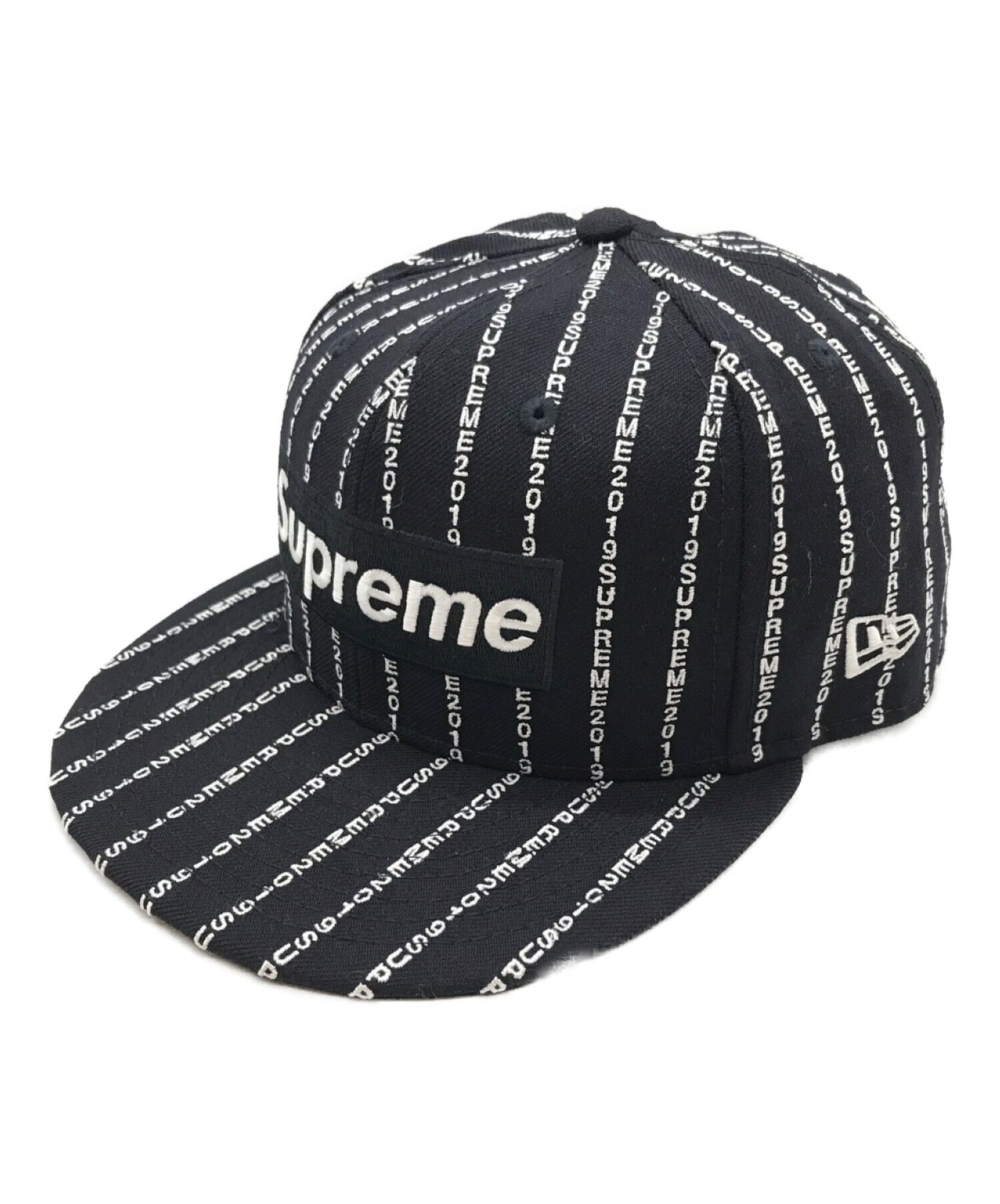 シュプリーム ニューエラ Supreme Text Stripe New Era帽子