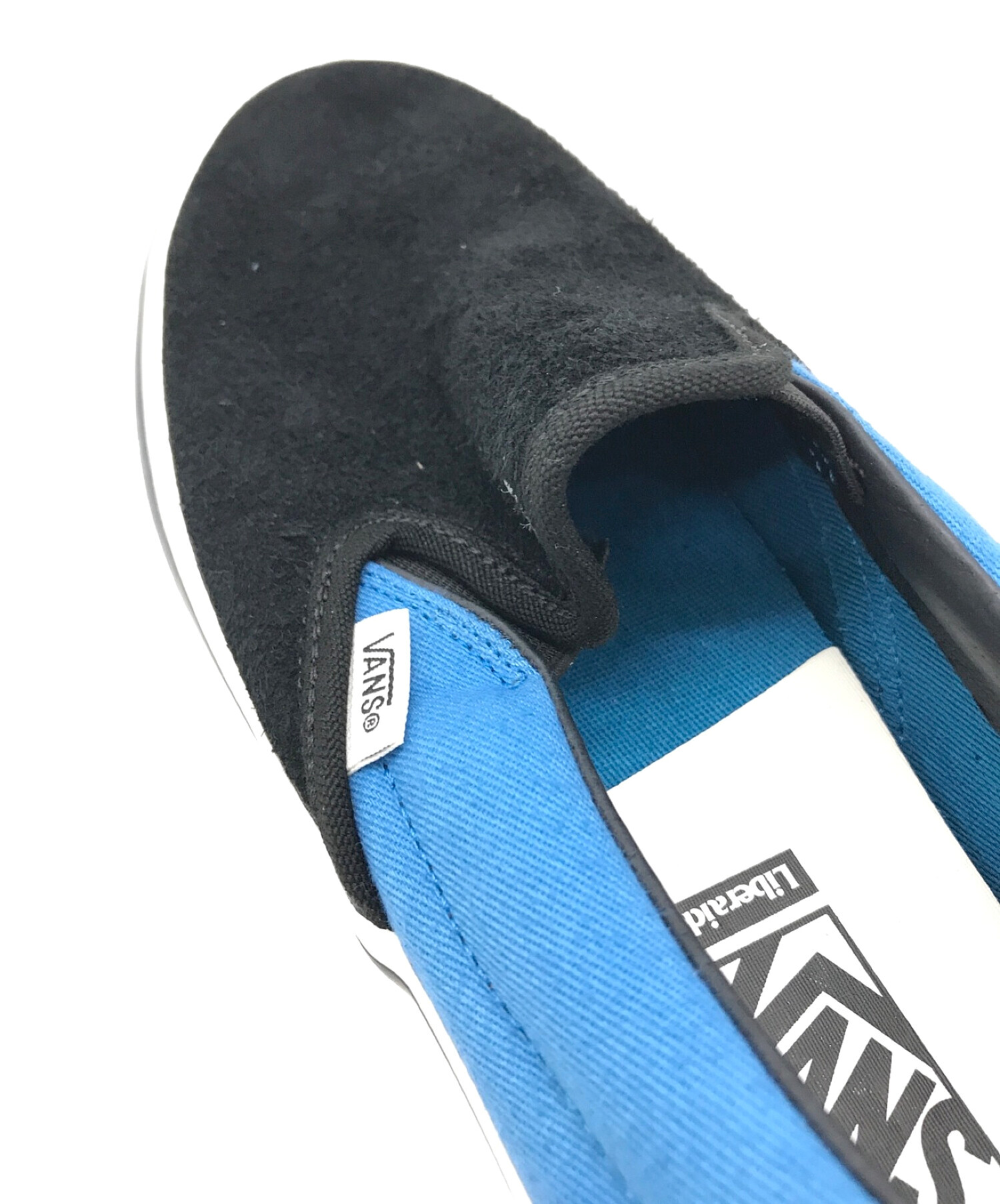 中古・古着通販】VANS (バンズ) Liberaiders (リベレイダース) Classic Slip-On ブラック×ブルー  サイズ:26.5㎝｜ブランド・古着通販 トレファク公式【TREFAC FASHION】スマホサイト