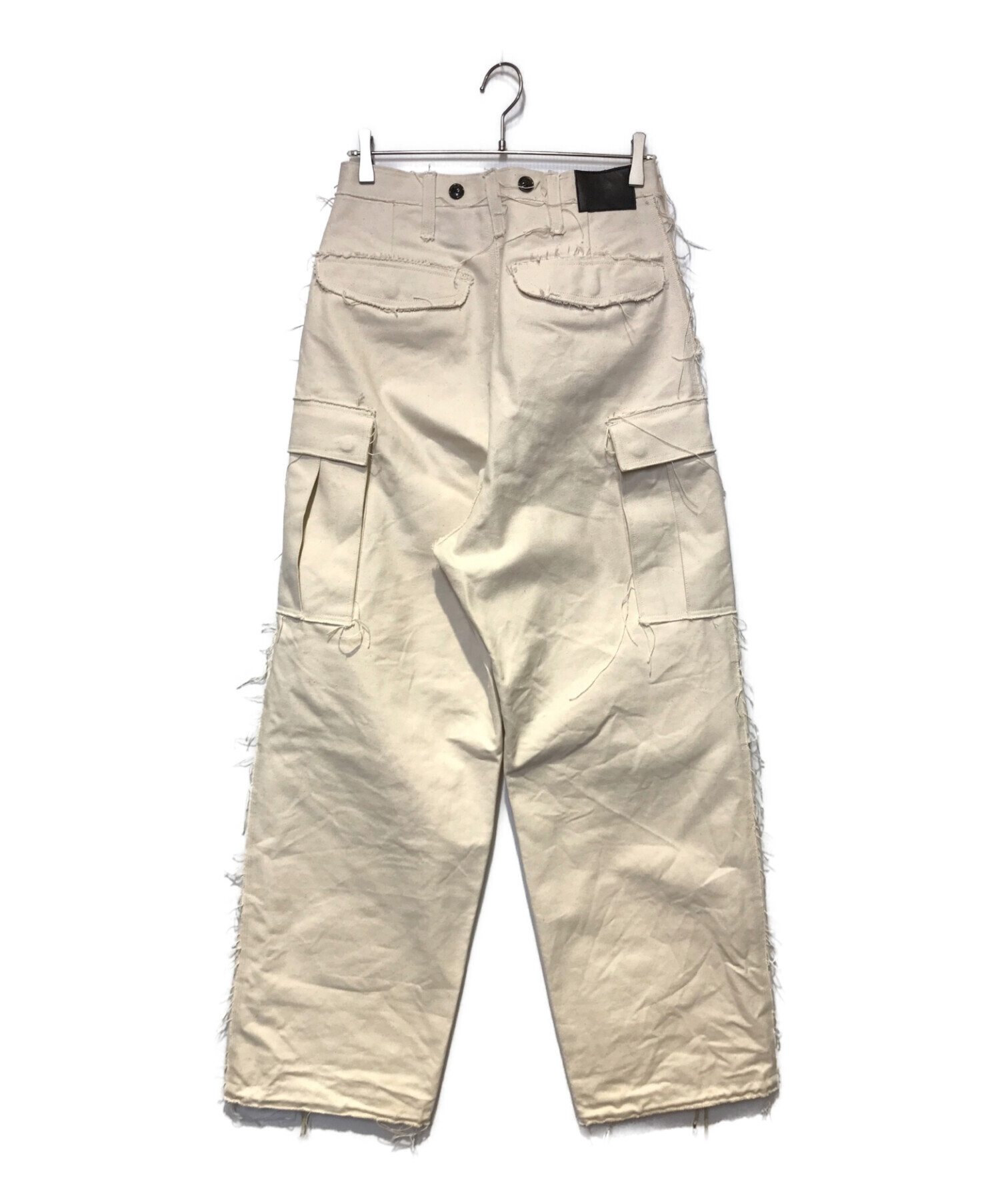 SUGARHILL (シュガーヒル) RAW-EDGE CANVAS CARGO PANTS ベージュ サイズ:30